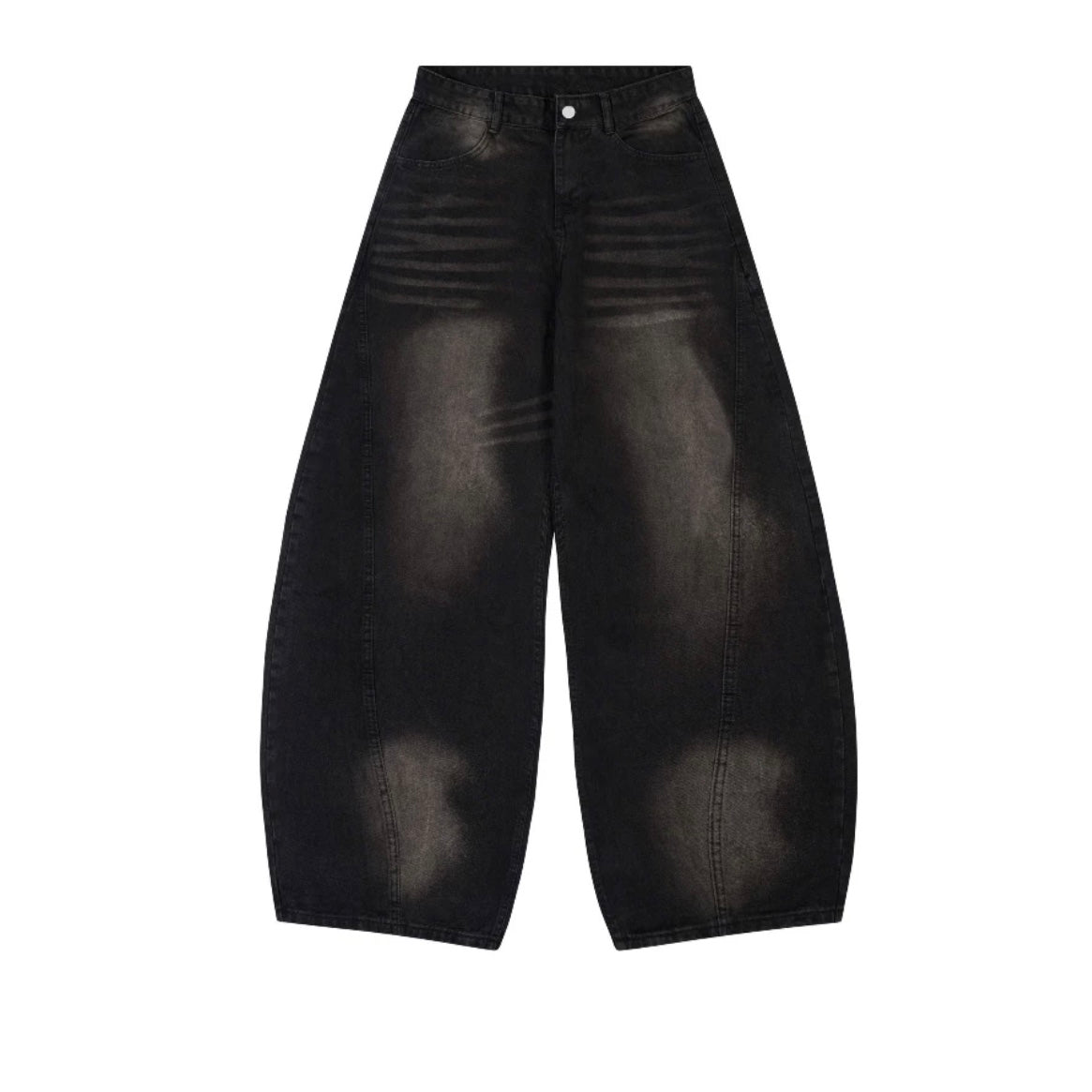 #VNAB12 Unisex Loose-fit Curved Jeans