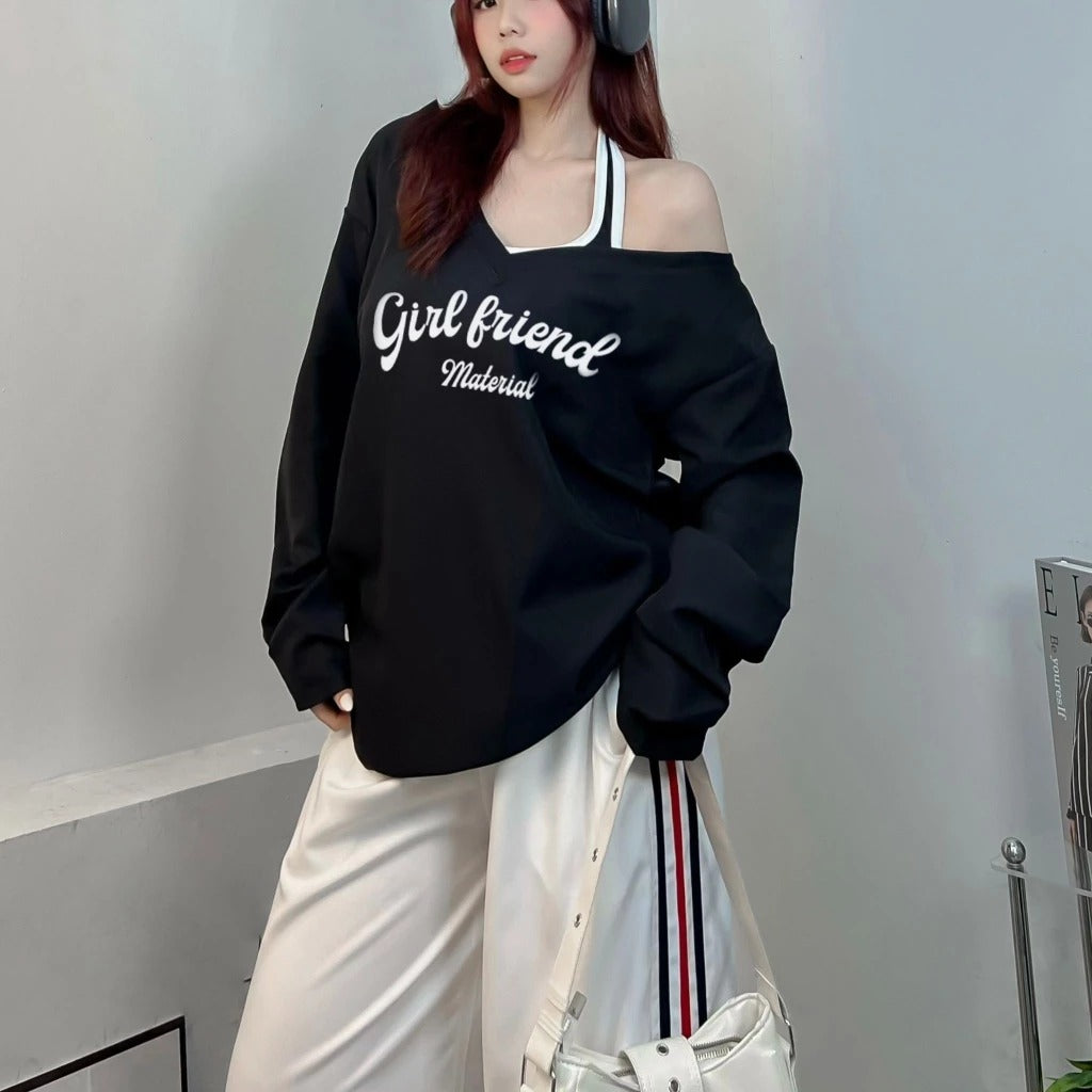 #VNFF01 Girlfriend Material Halterneck Top