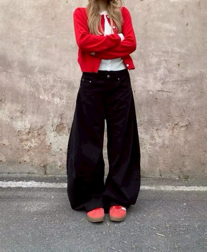 #C417 Cargo Curved Pants