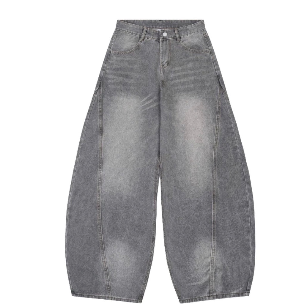 #VNAB12 Unisex Loose-fit Curved Jeans