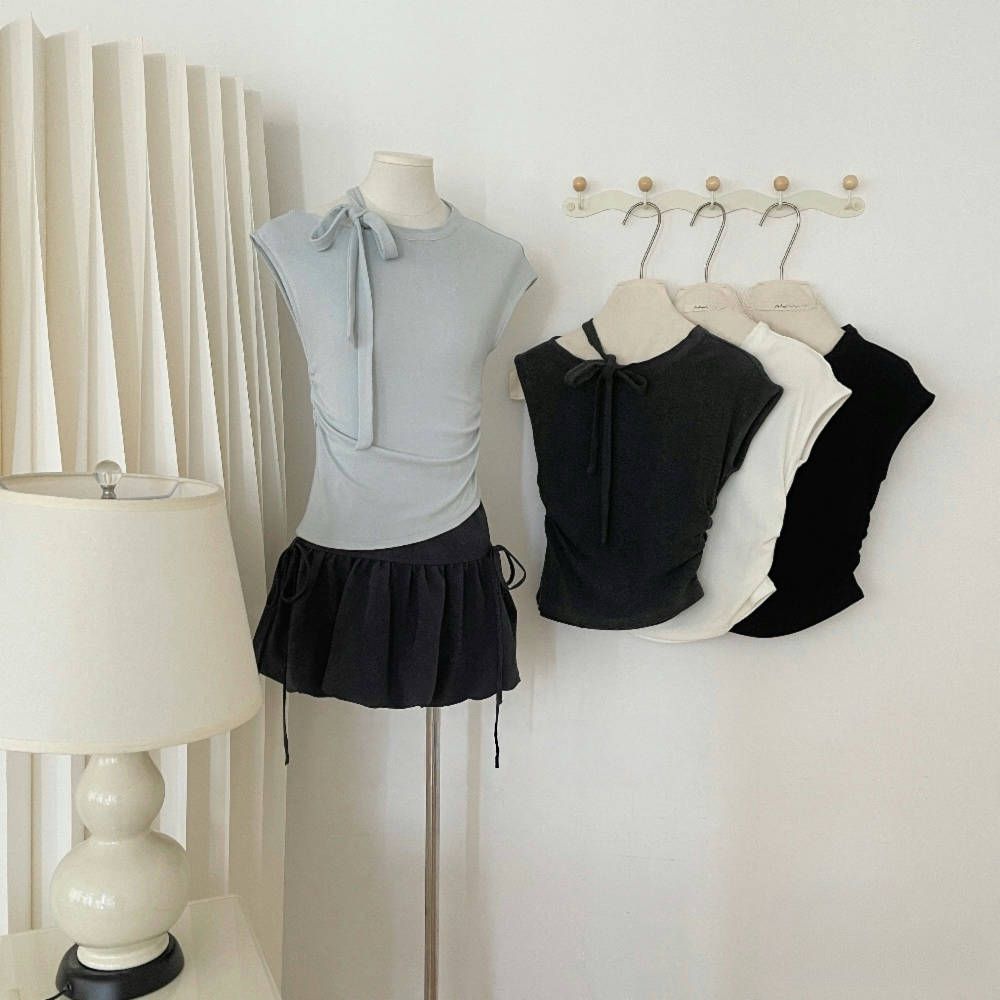 「$59最低團」#MD23 Diana Ribbon Top - Idiot Sandwich Apparel Limited -