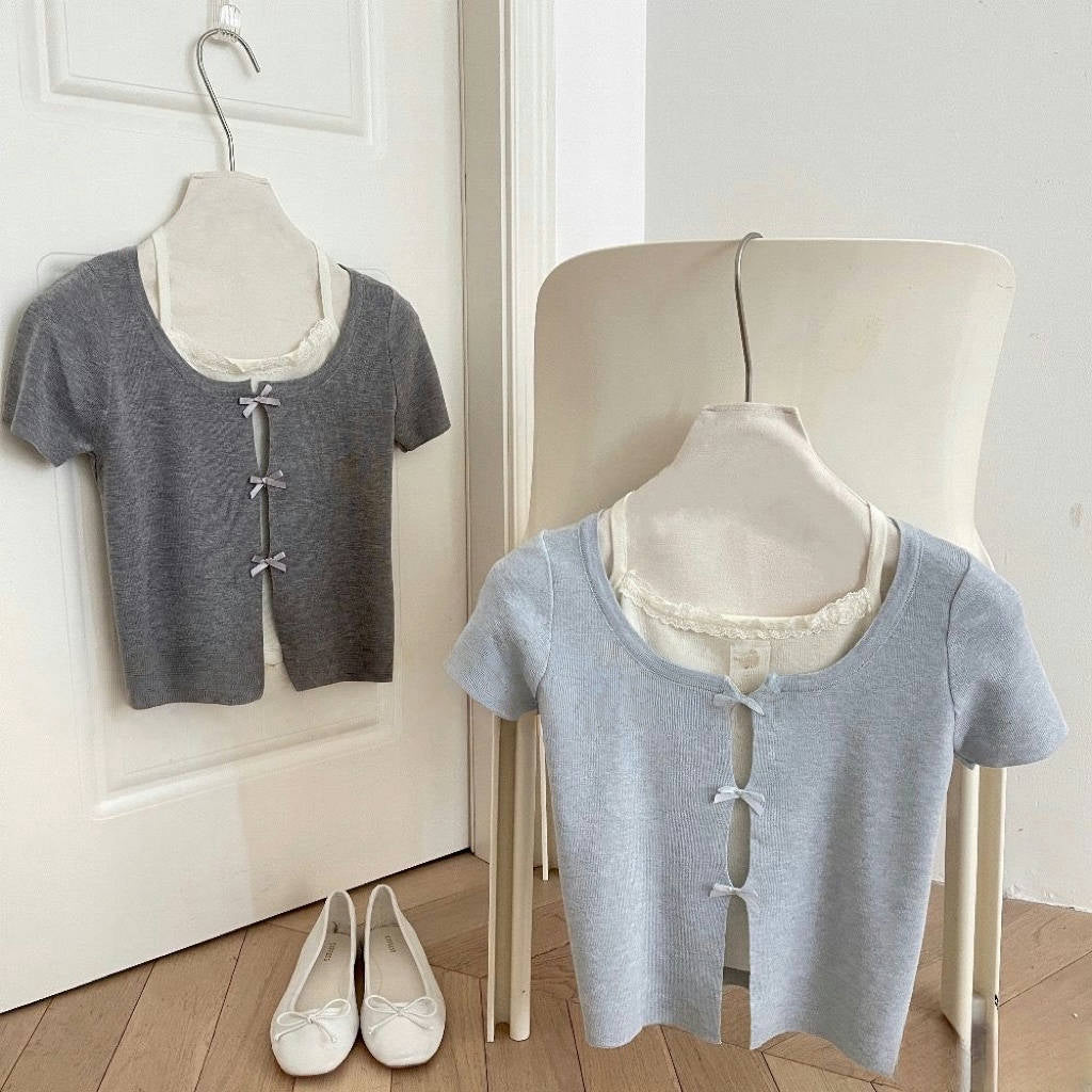 「$59最低團」#MD27 Lily Bowknot Top - Idiot Sandwich Apparel Limited -