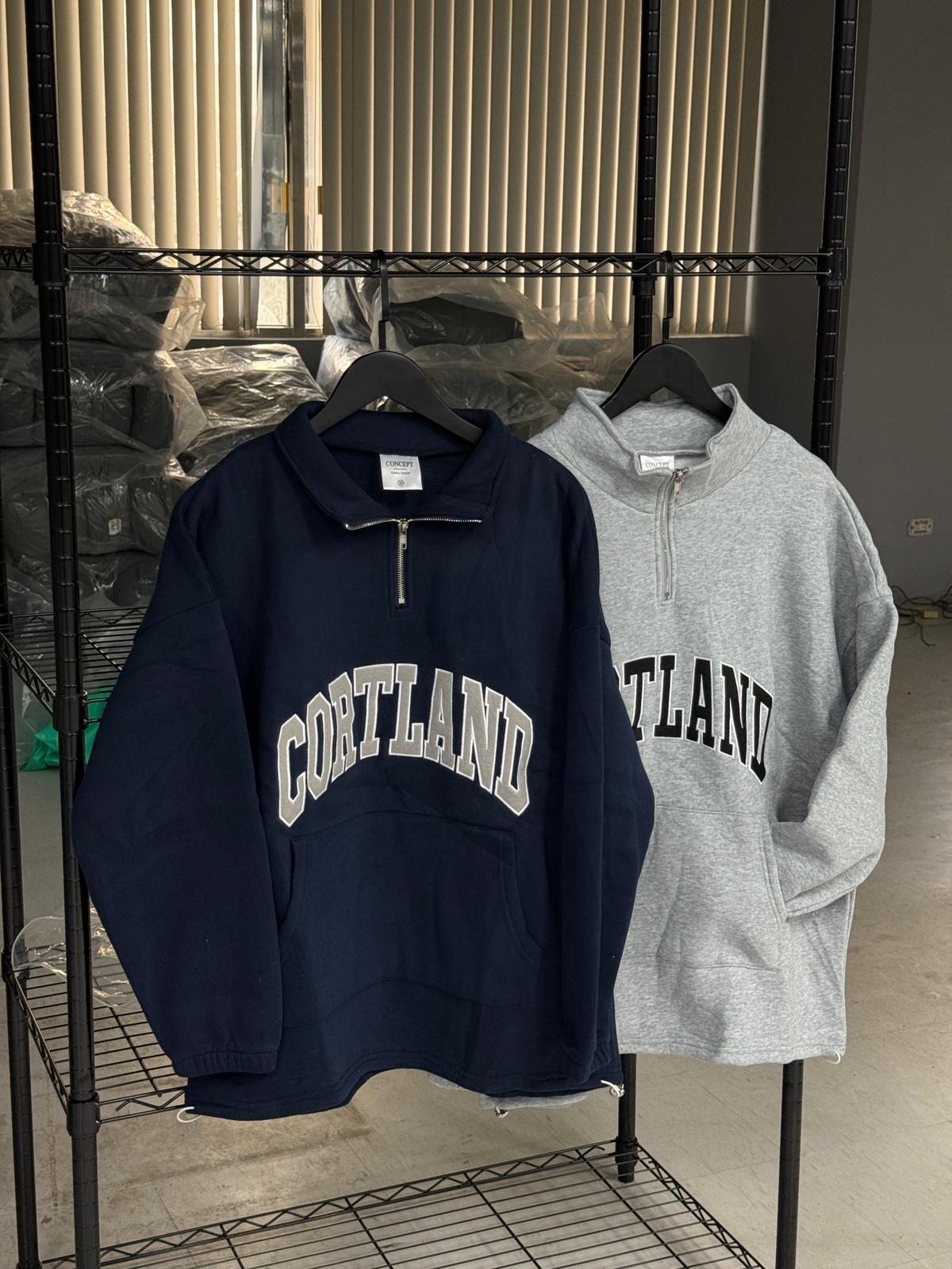 #C428 COURTLAND Zipper Sweater
