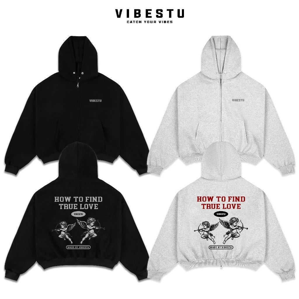 #VNVI09 VIBESTU 雙拉鏈連帽衛衣