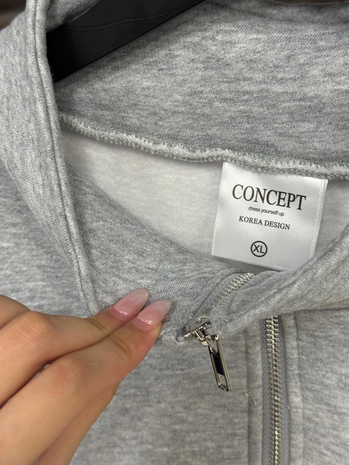 #C428 COURTLAND Zipper Sweater