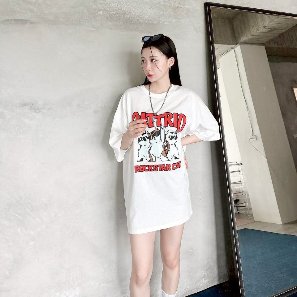 #C393 CATTRIO Rockstar Cat T-shirt