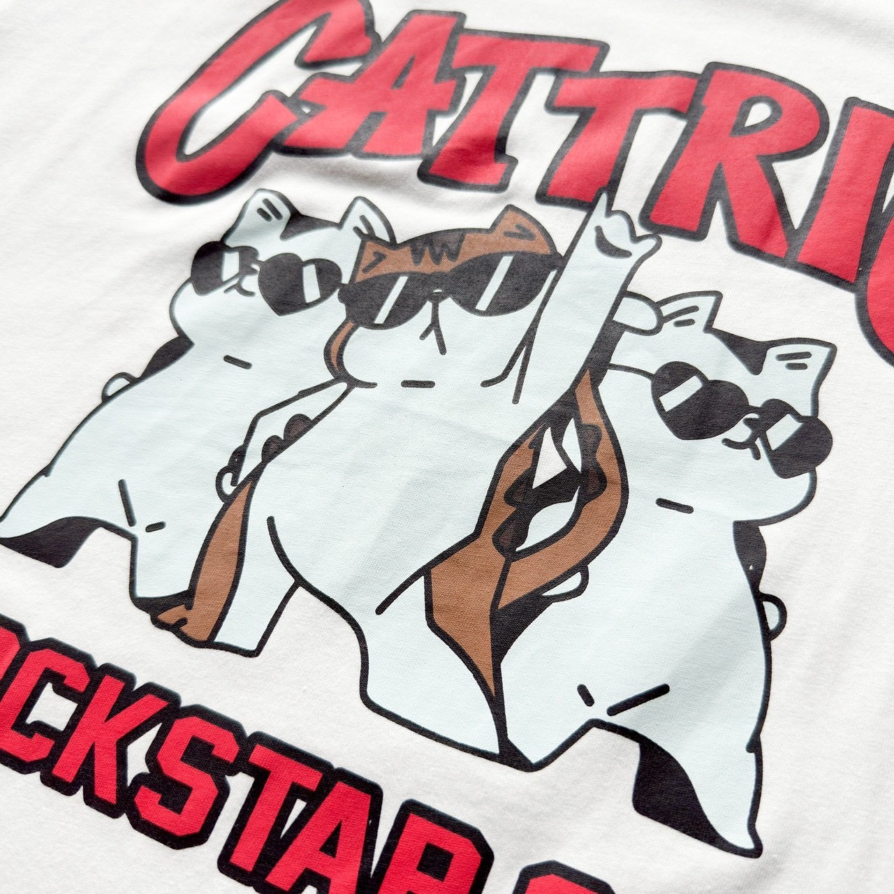 #C393 CATTRIO Rockstar Cat T-shirt