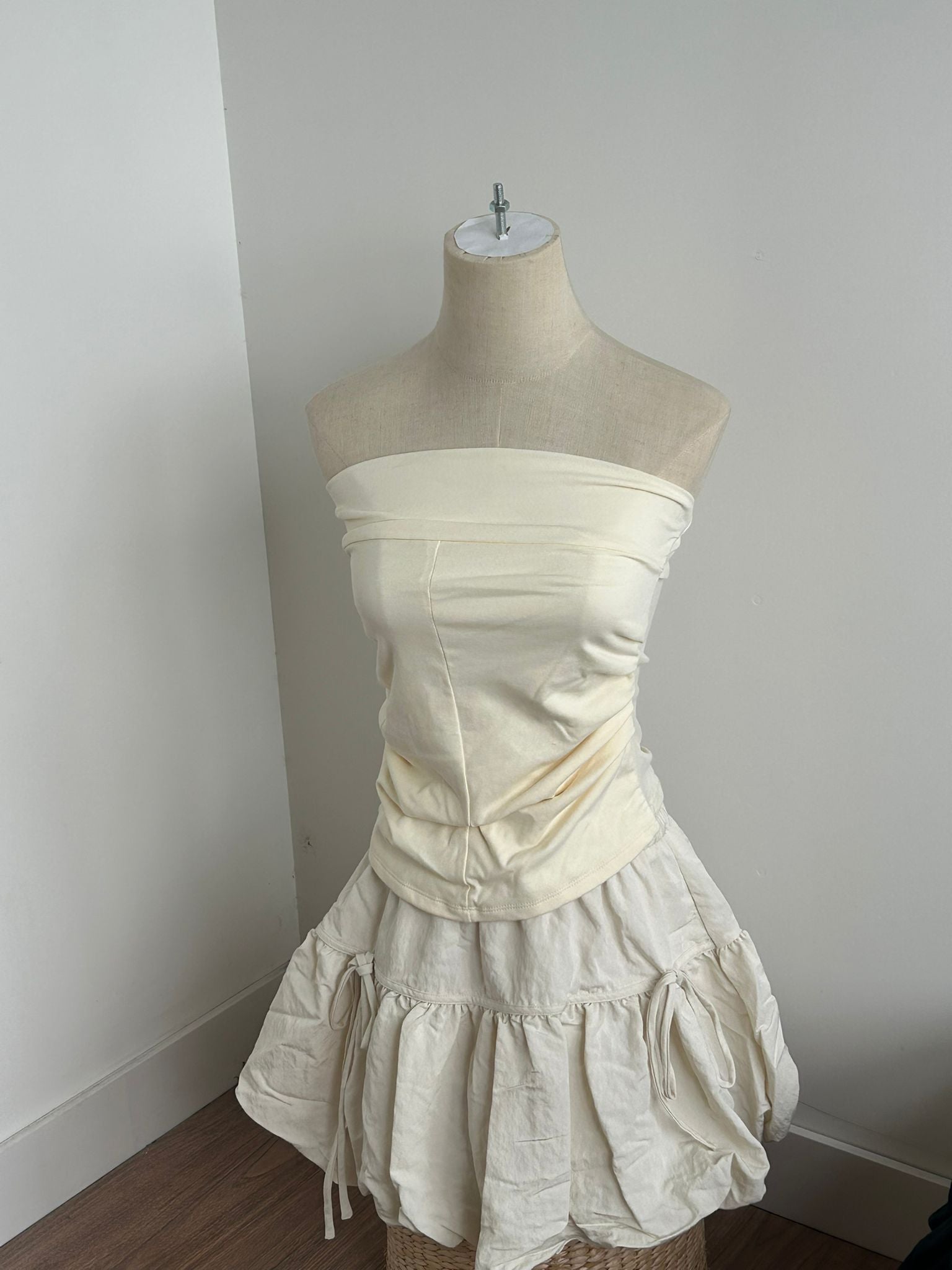 #LP71 Light Yellow Slim Tube Top
