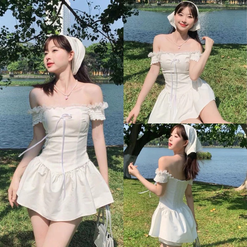 #VN8902 Off shoulder Mini Dress