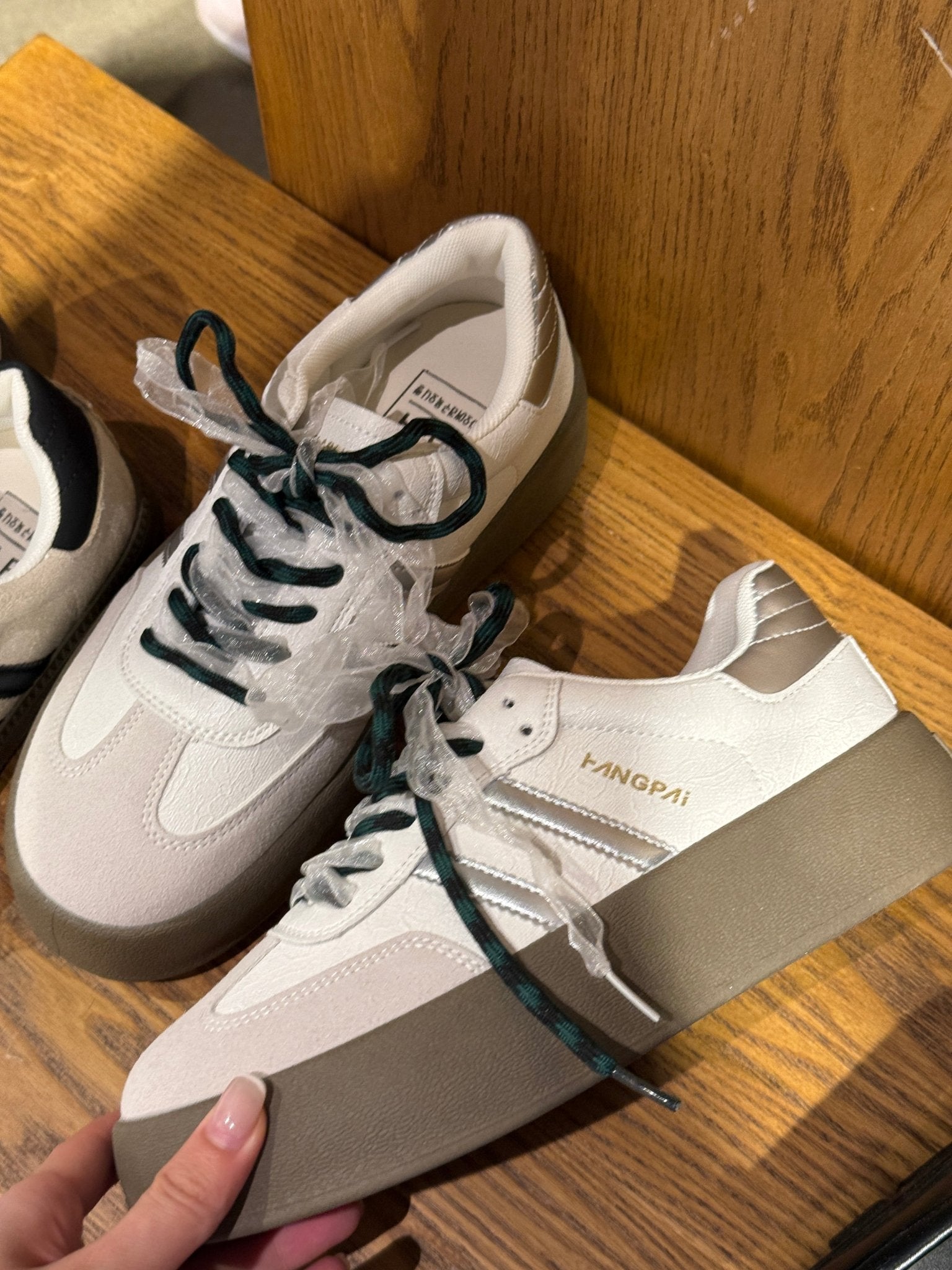 #A802 Ribbon Flatform Sneakers - Idiot Sandwich Apparel Limited -