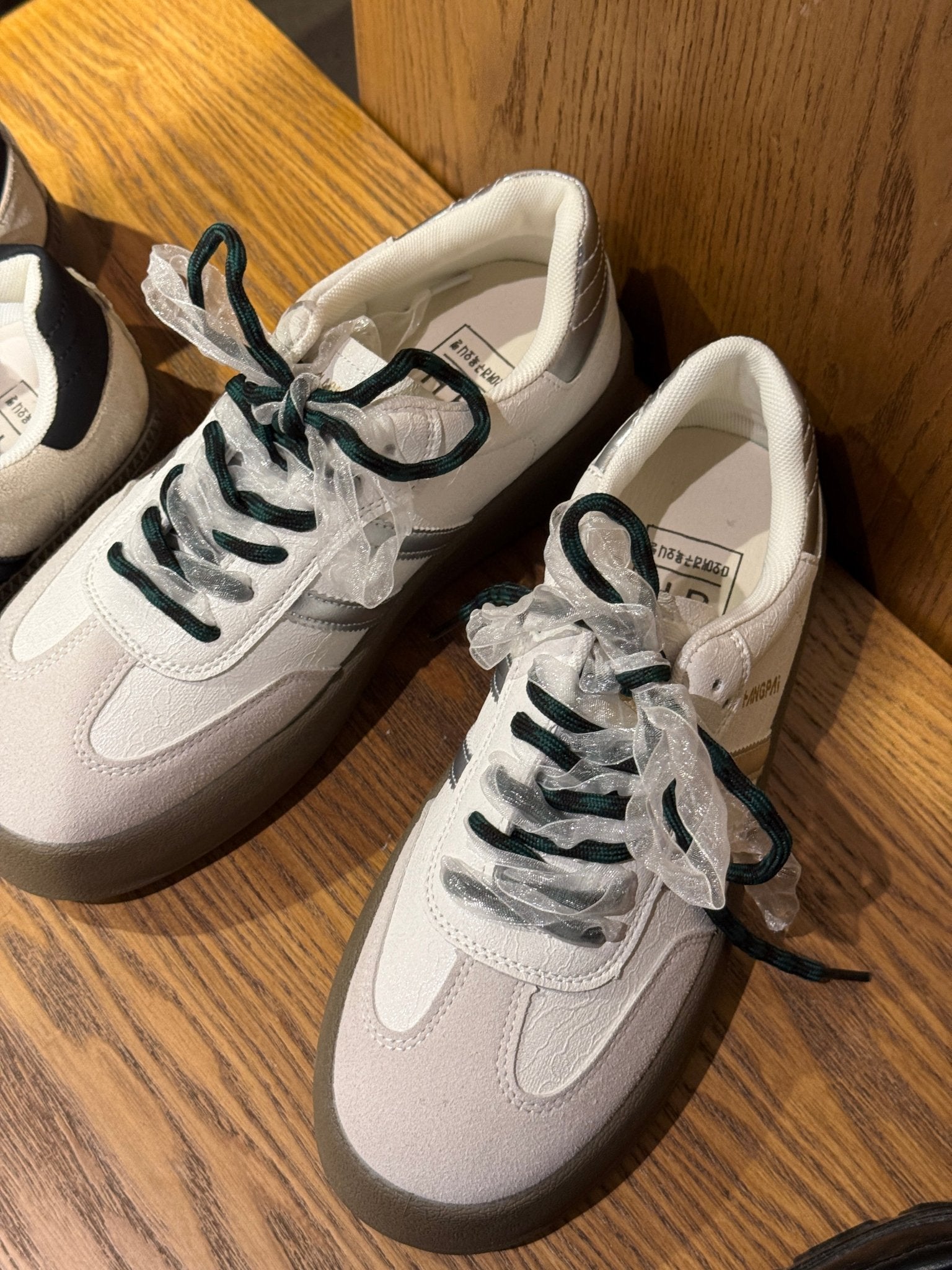 #A802 Ribbon Flatform Sneakers - Idiot Sandwich Apparel Limited -