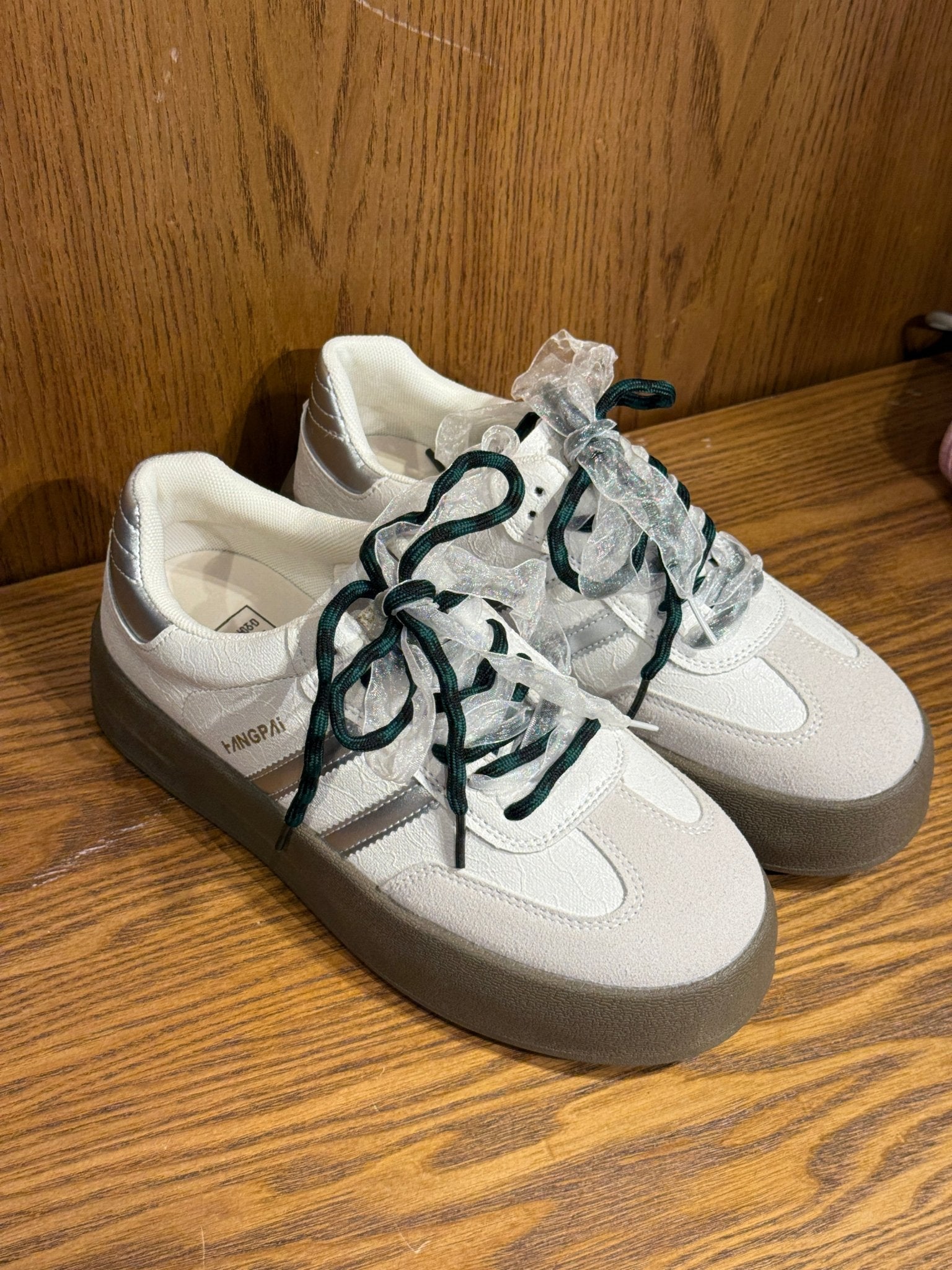 #A802 Ribbon Flatform Sneakers - Idiot Sandwich Apparel Limited -