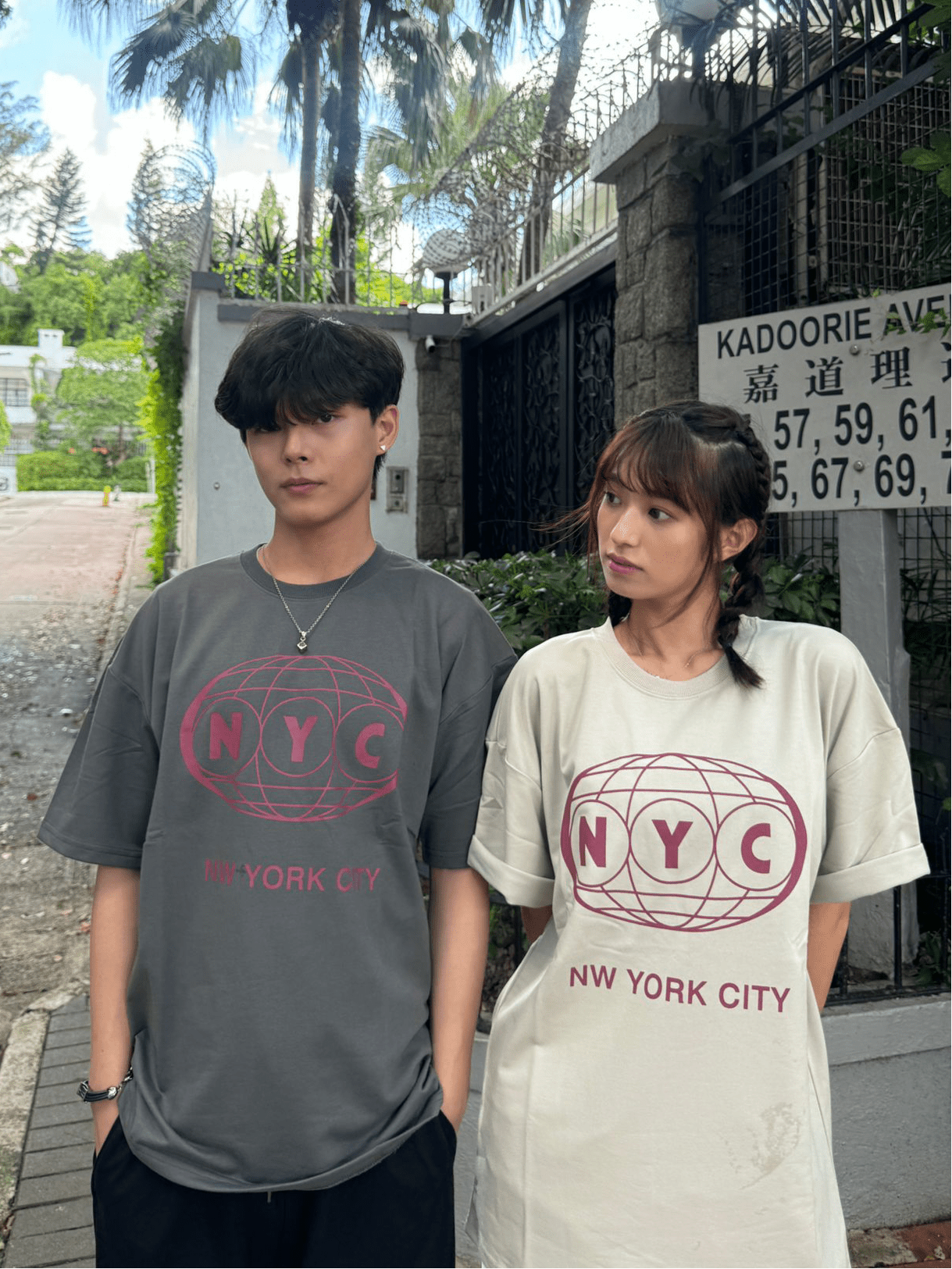 C106 NYC printed T-shirt - Idiot Sandwich Apparel Limited -