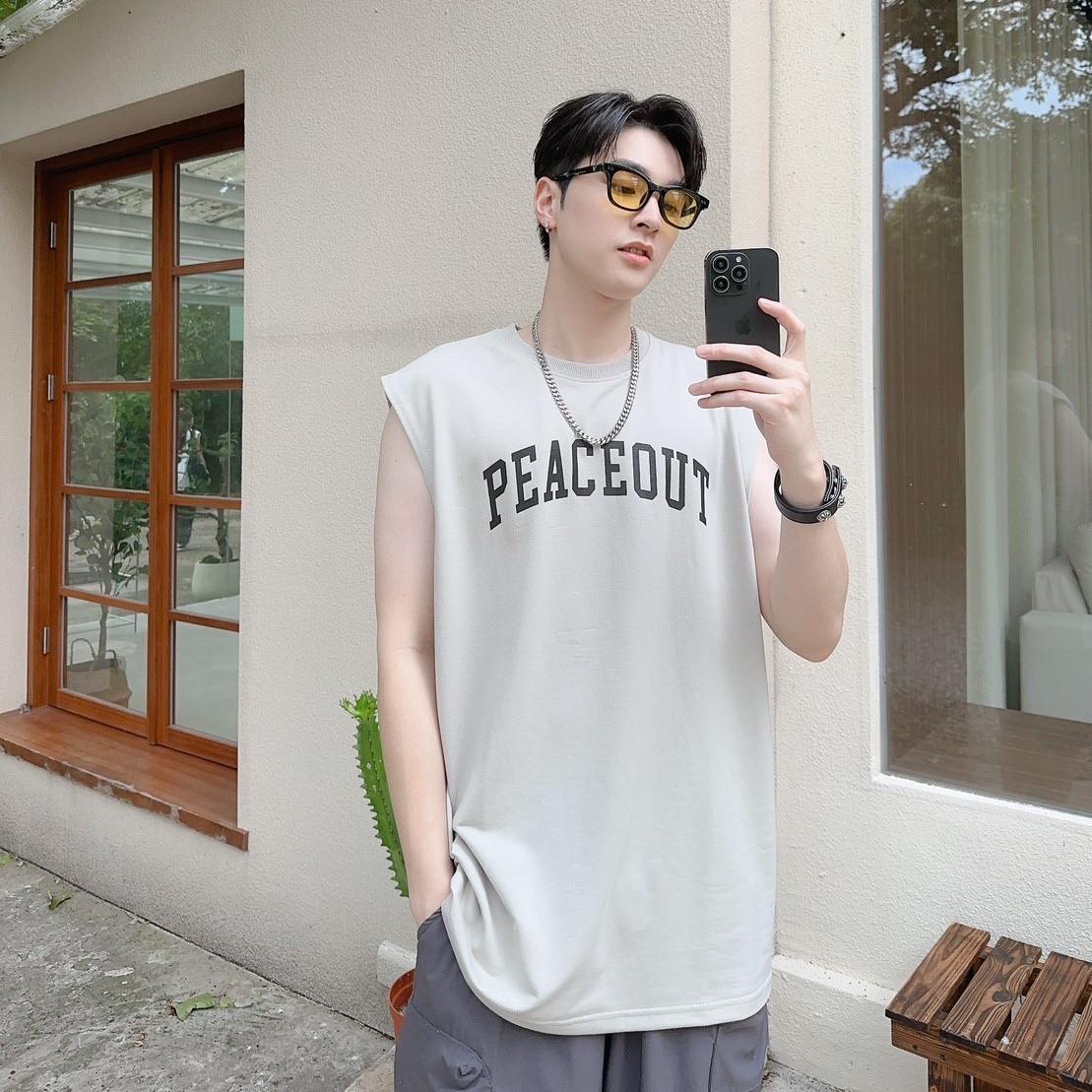 #C354 Peaceout Tank Top - Idiot Sandwich Apparel Limited -