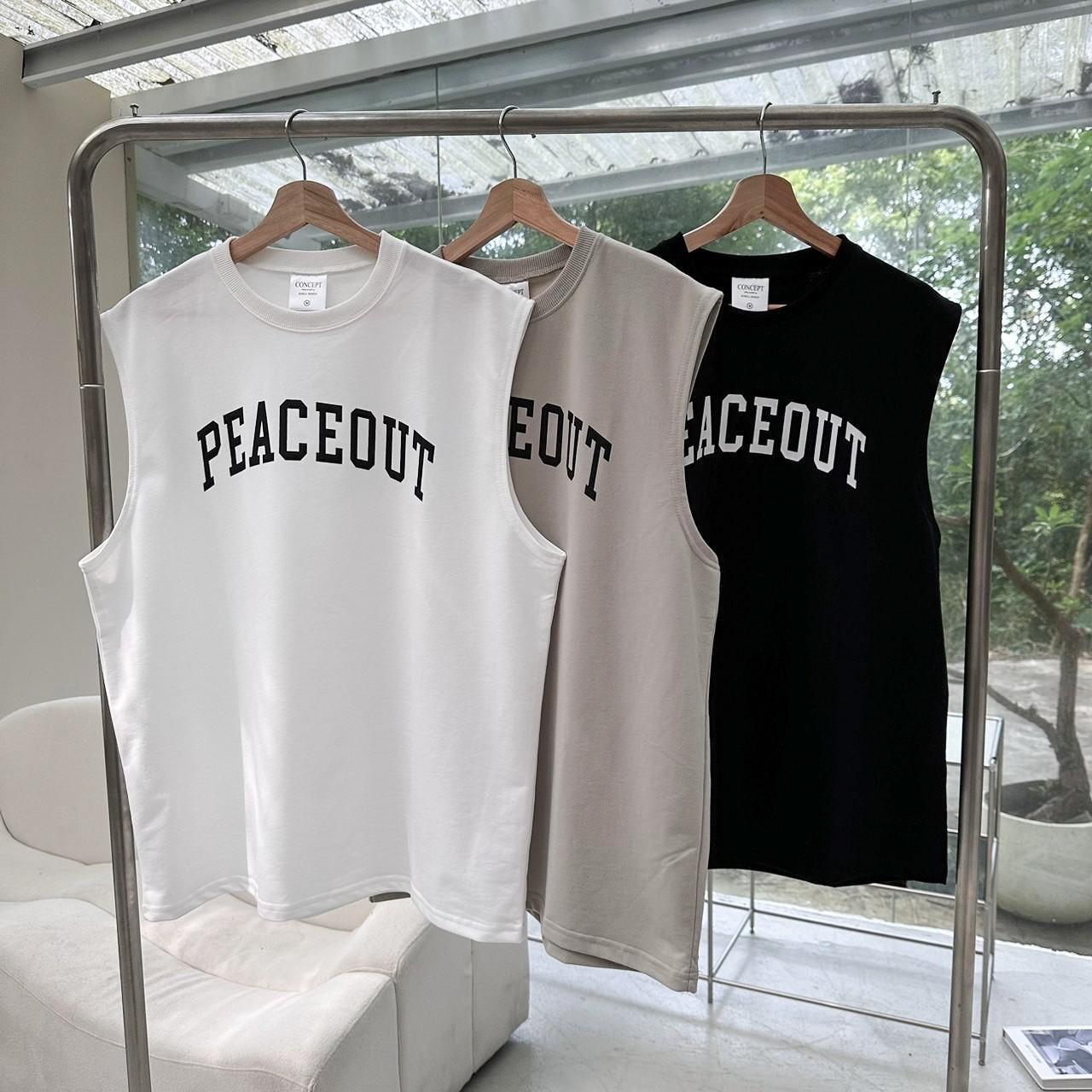 #C354 Peaceout Tank Top - Idiot Sandwich Apparel Limited -
