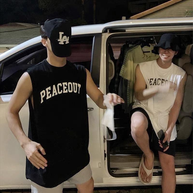 #C354 Peaceout Tank Top - Idiot Sandwich Apparel Limited -