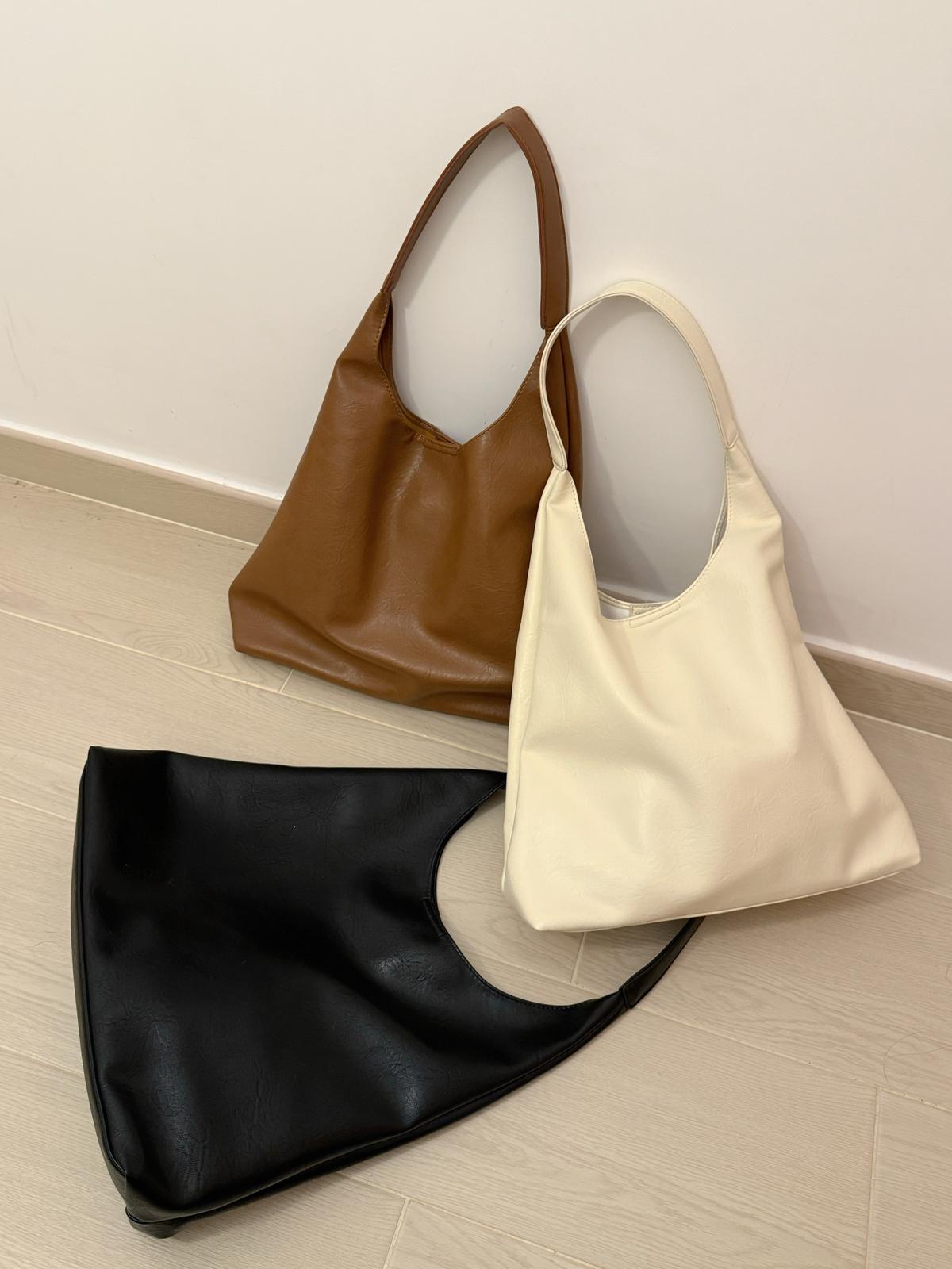 #IS110 Casual Leather Hobo Bag - Idiot Sandwich Apparel Limited -