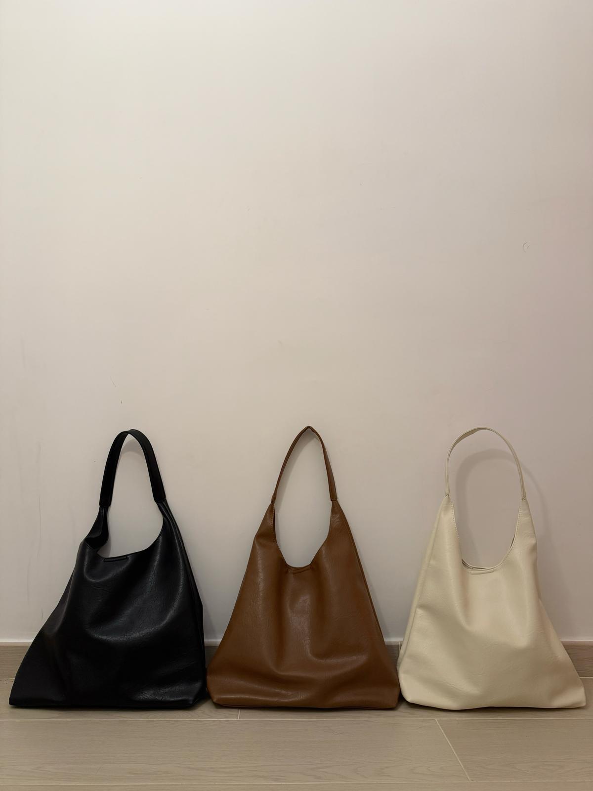 #IS110 Casual Leather Hobo Bag - Idiot Sandwich Apparel Limited -