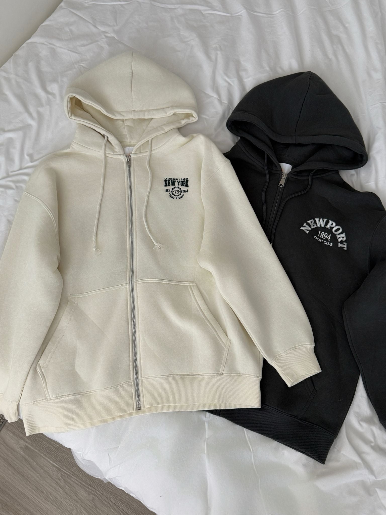 IS168 New York 1984 Zipper Hoodie - Idiot Sandwich Apparel Limited -
