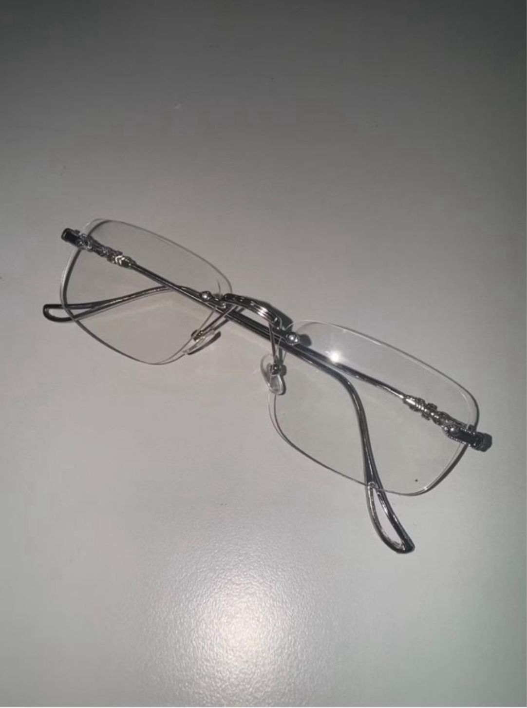 IS182 Geek Chic Rimless Glasses - Idiot Sandwich Apparel Limited -