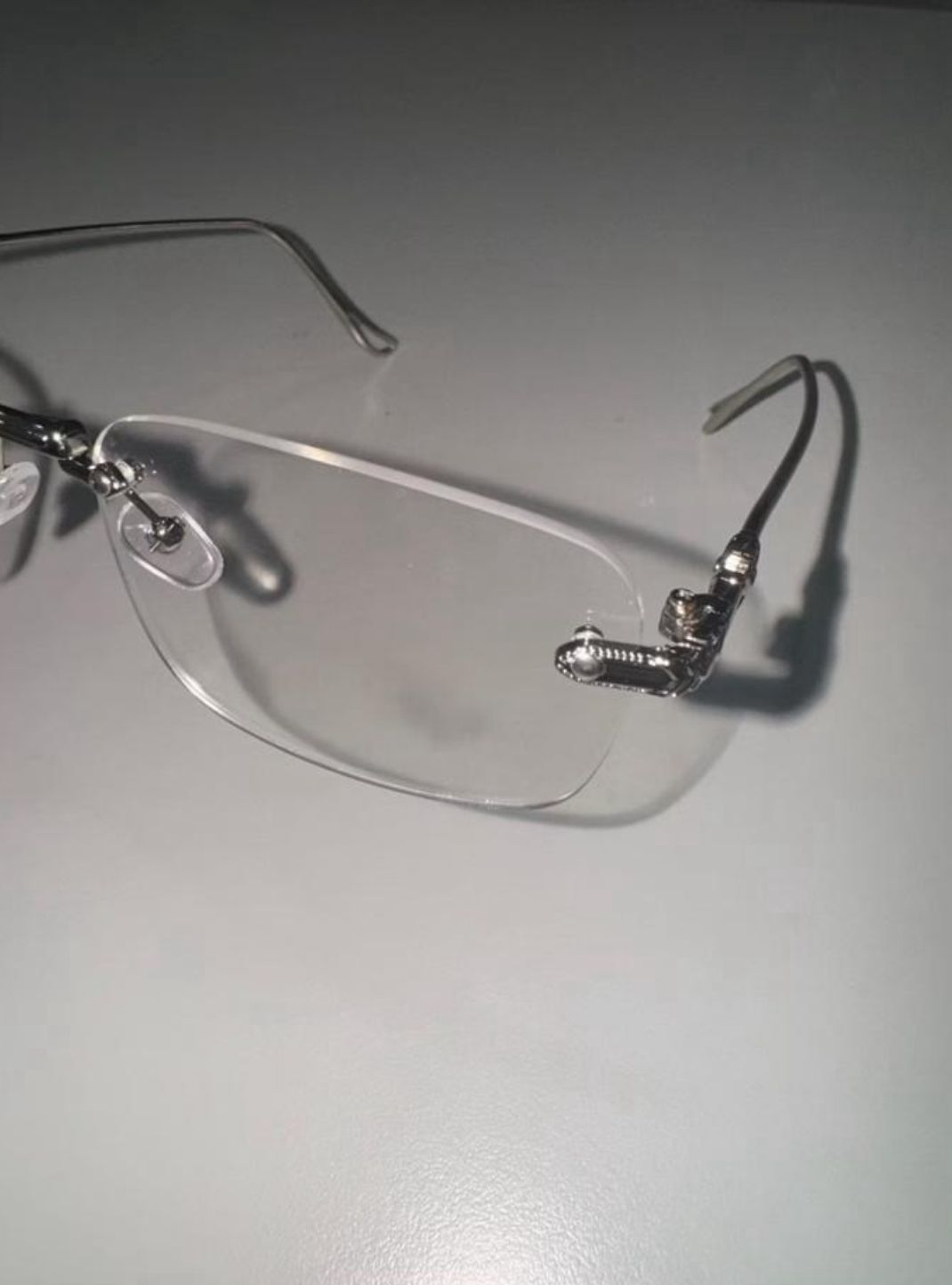 IS182 Geek Chic Rimless Glasses - Idiot Sandwich Apparel Limited -