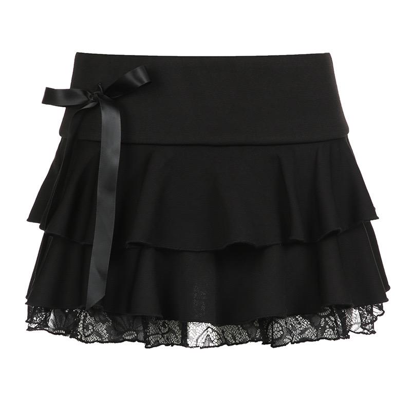 #IS40 Ribbon Lace Skirt - Idiot Sandwich HK-