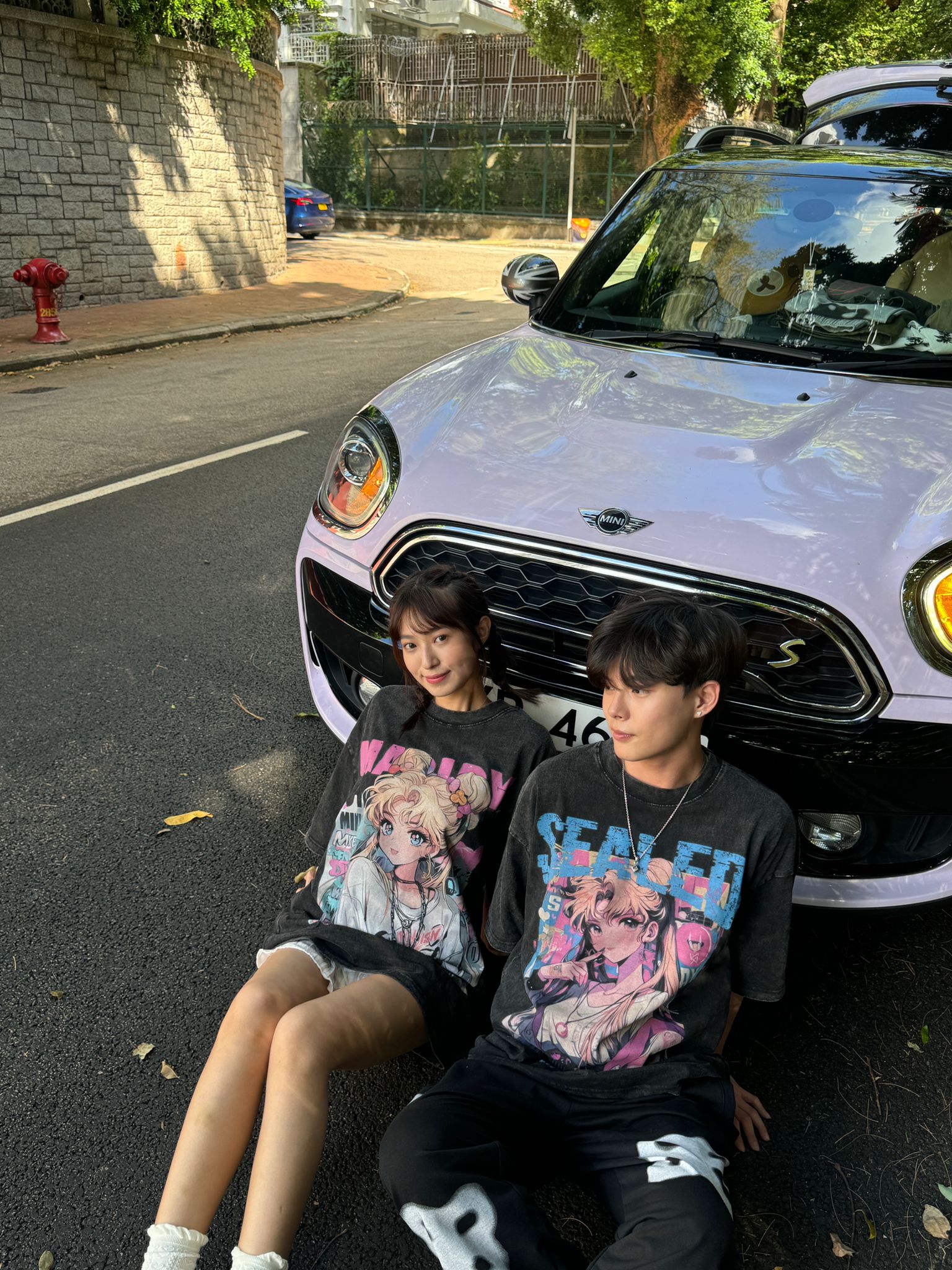 #IS52 Taiwan Designed Sailor Moon Stone Washed T - shrit - Idiot Sandwich HK -