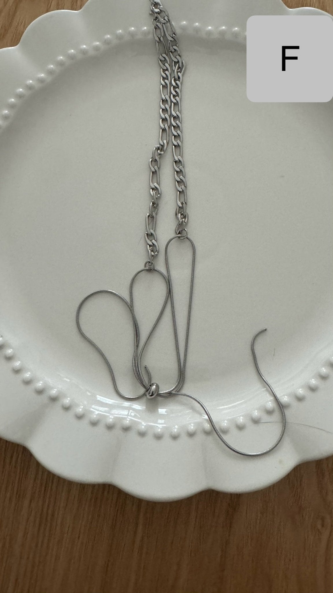 #IS62 Simple metal necklace - Idiot Sandwich HK -
