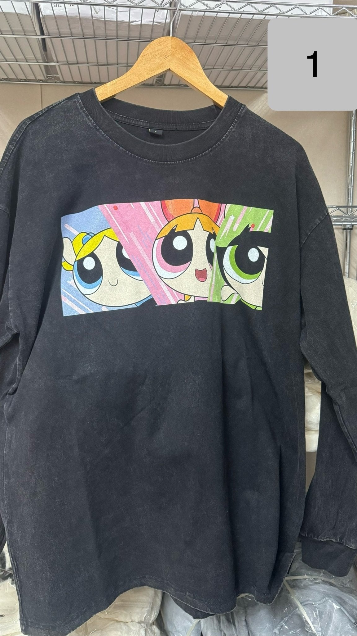 #IS67 Stone Washed long sleeves T - shrit - Idiot Sandwich HK -