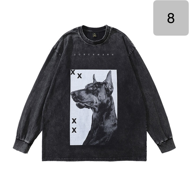#IS67 Stone Washed long sleeves T - shrit - Idiot Sandwich HK -
