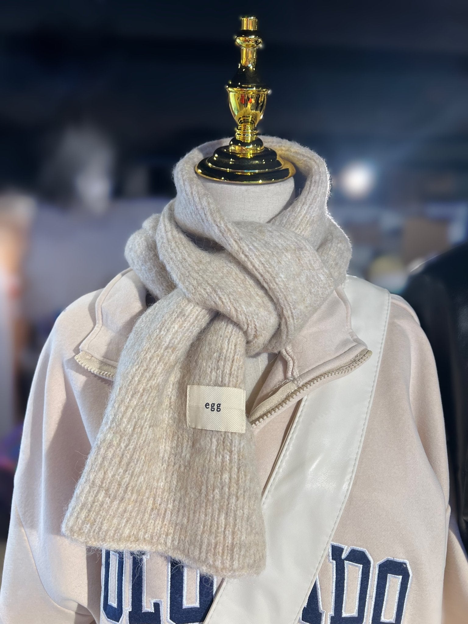 #IS68 Knitted Soft Scarf - Idiot Sandwich HK -