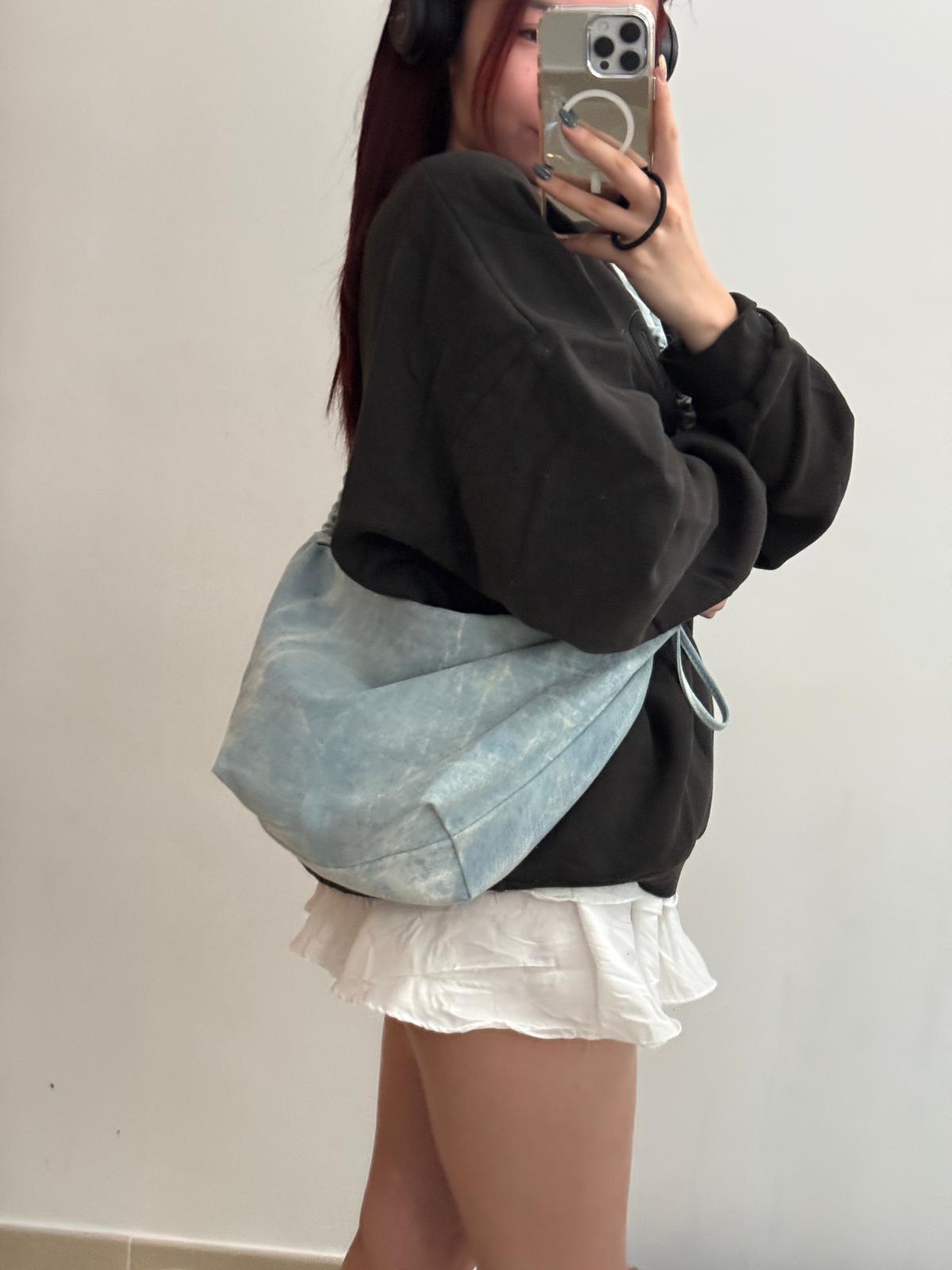 「買一送一」#IS71 Cross Denim Bag - Idiot Sandwich HK -