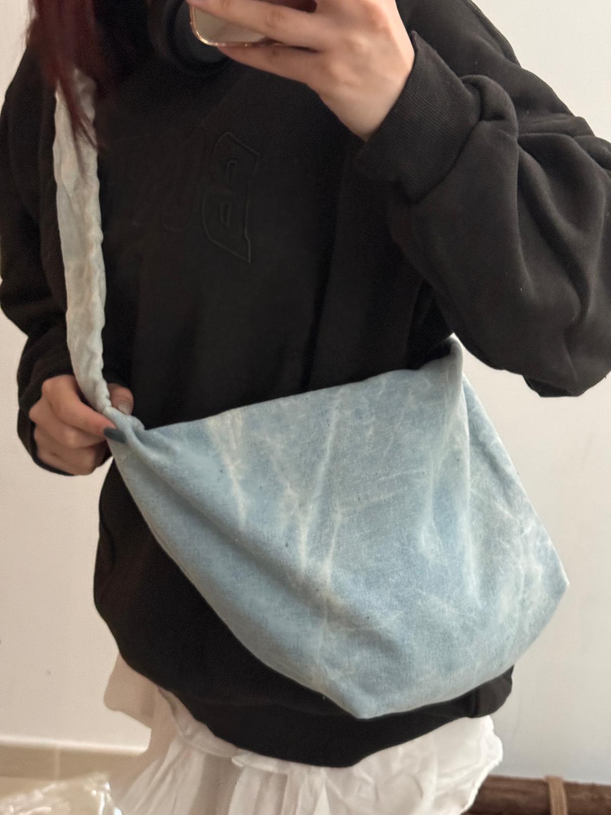 「買一送一」#IS71 Cross Denim Bag - Idiot Sandwich HK -
