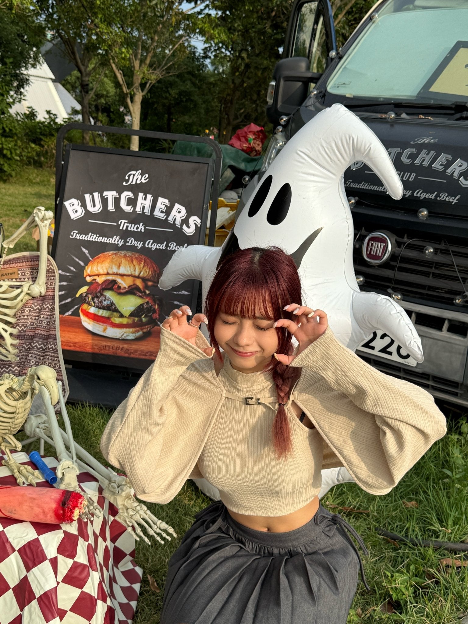#SB01 買一送一開團吧!皮革高領披肩兩件Set - Idiot Sandwich HK -