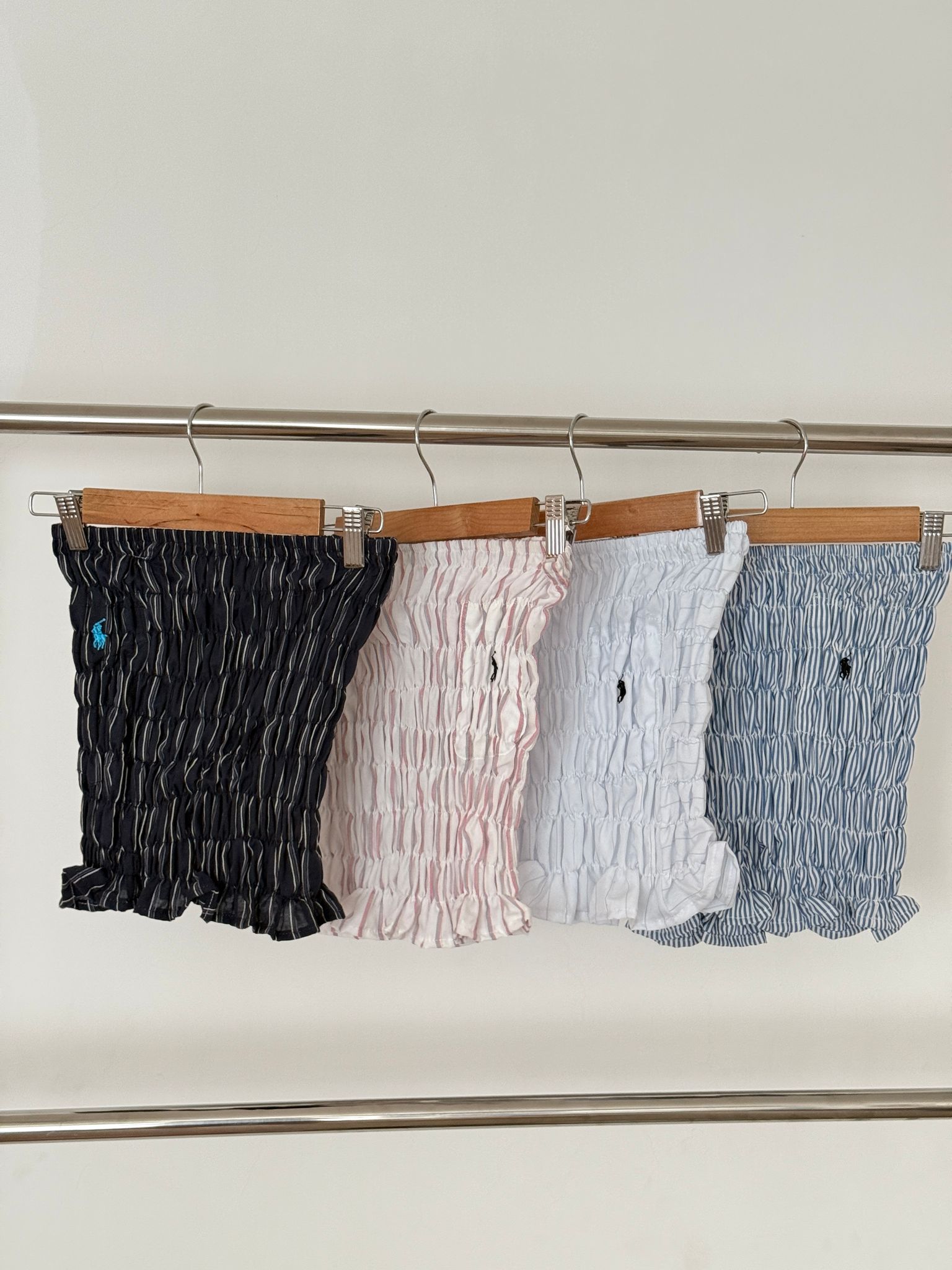 #THVN09 Vintage Remake Ruched Tube Top - Idiot Sandwich Apparel Limited -