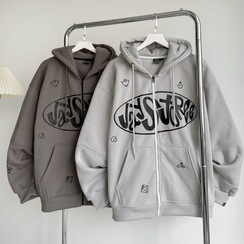 #VNJY06 Cute Illusions Zip-up Hoodie