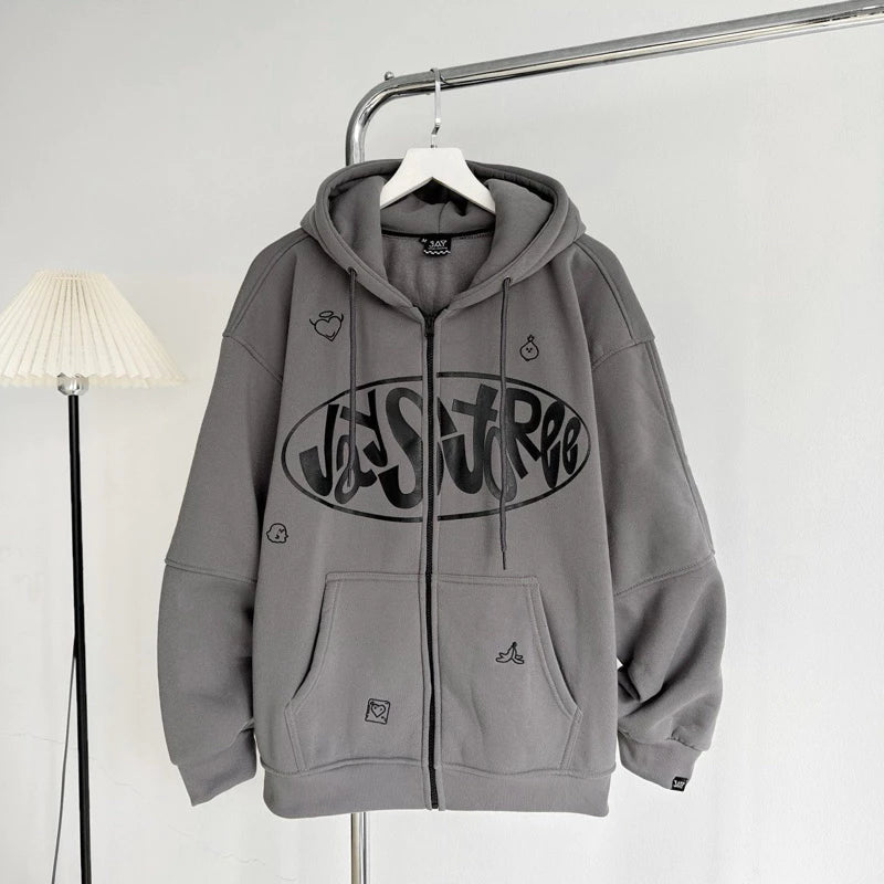 #VNJY06 Cute Illusions Zip-up Hoodie