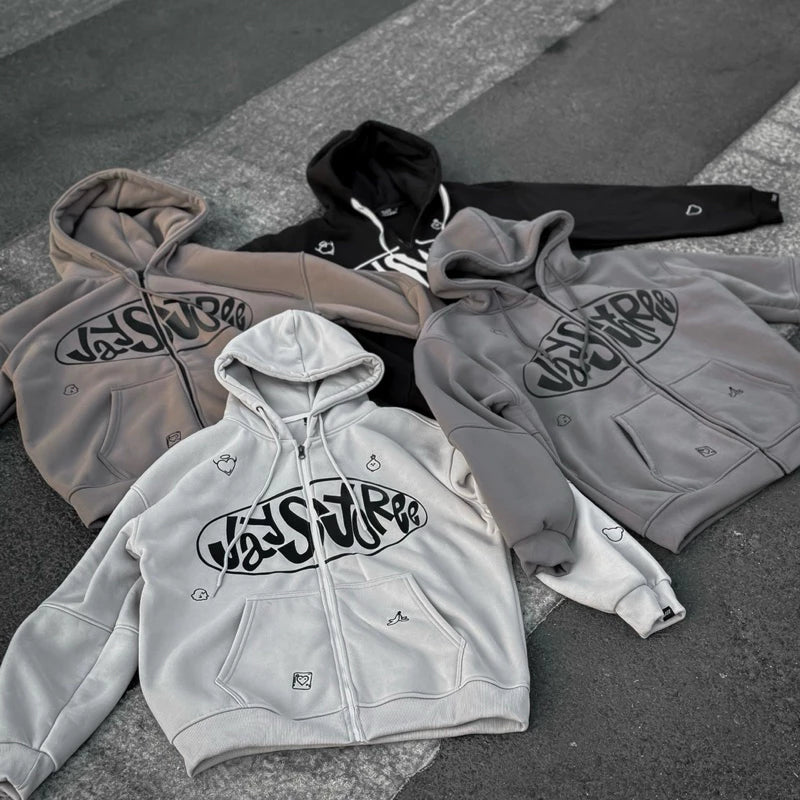 #VNJY06 Cute Illusions Zip-up Hoodie