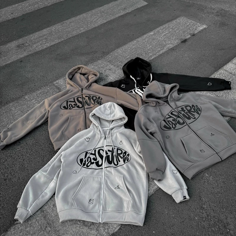 #VNJY06 Cute Illusions Zip-up Hoodie