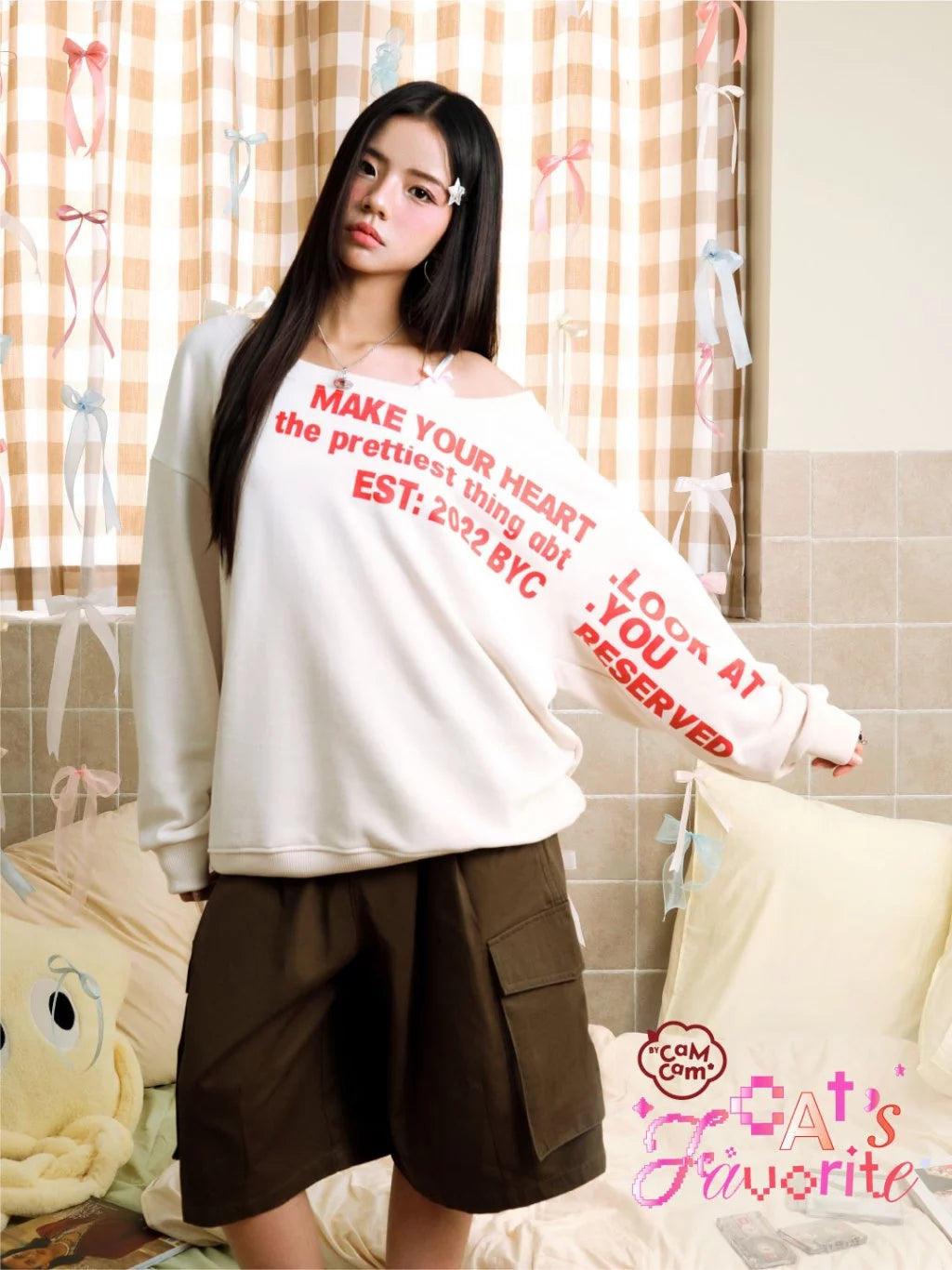 #VNBY02 BYC Loose Off-shoulder Sweater