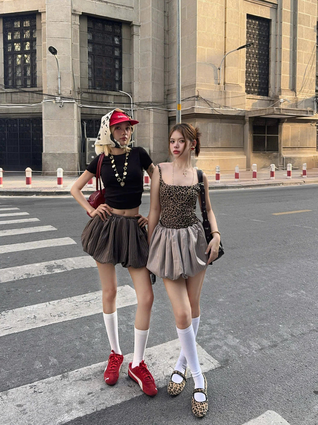 #VNAB03 Tulip Stripe Skirt