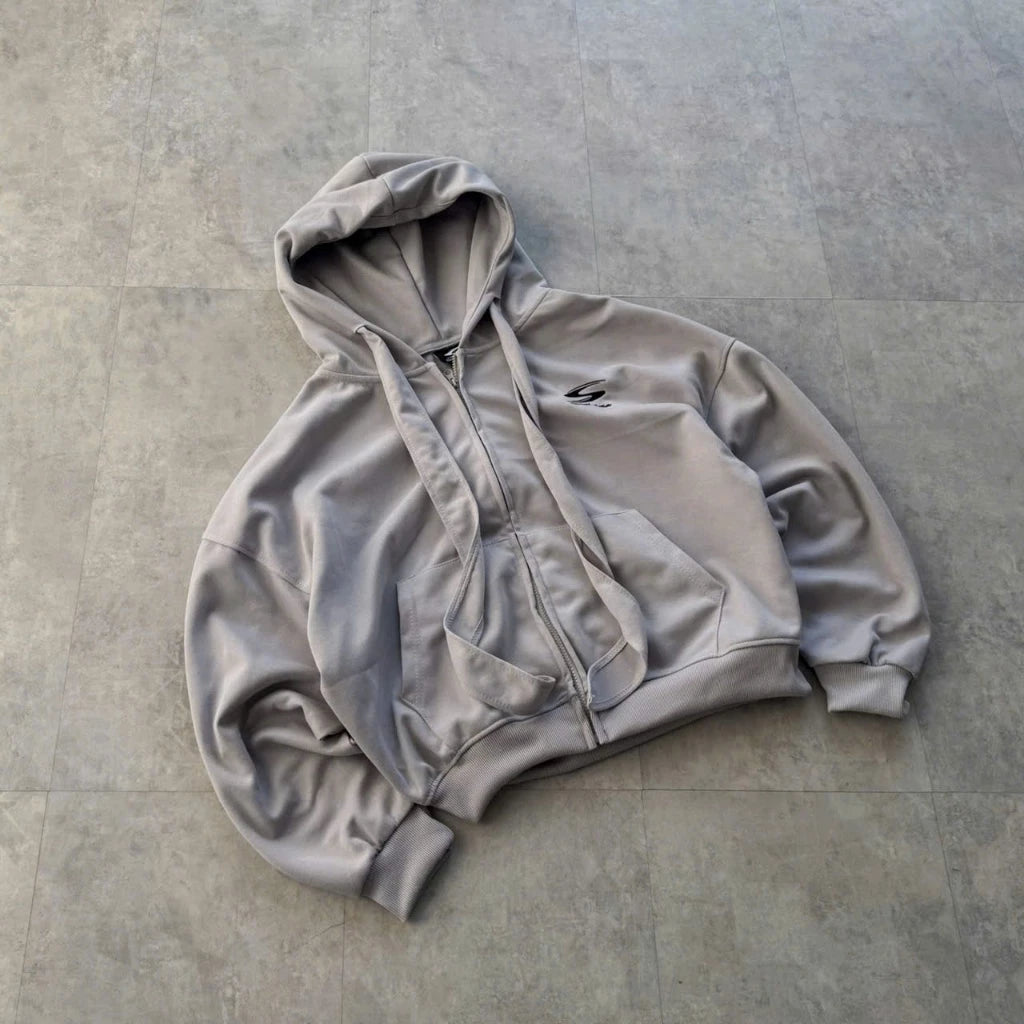 #VNSS04 Embroidery S Zip-up Hoodie