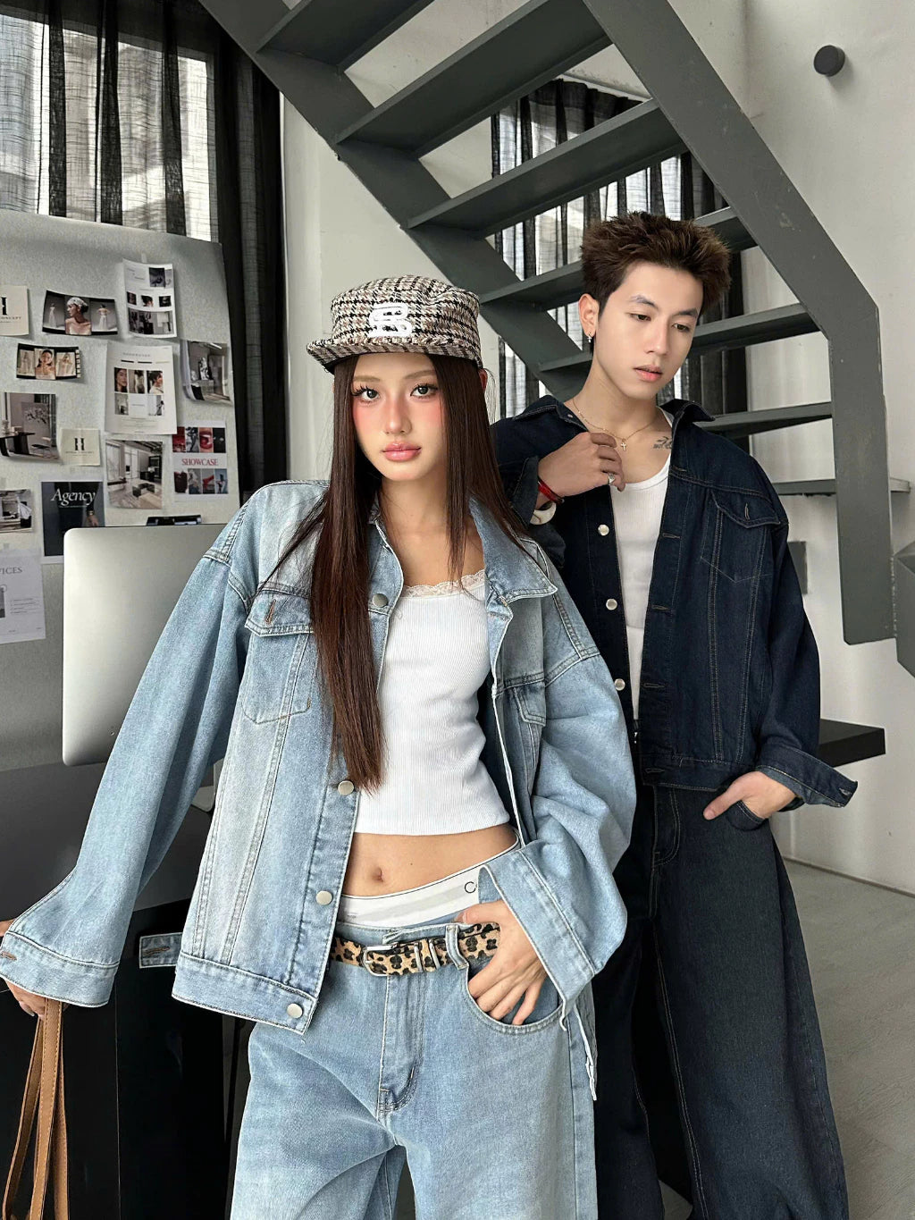 #VNAB16 Denim Loose-fitting Jacket