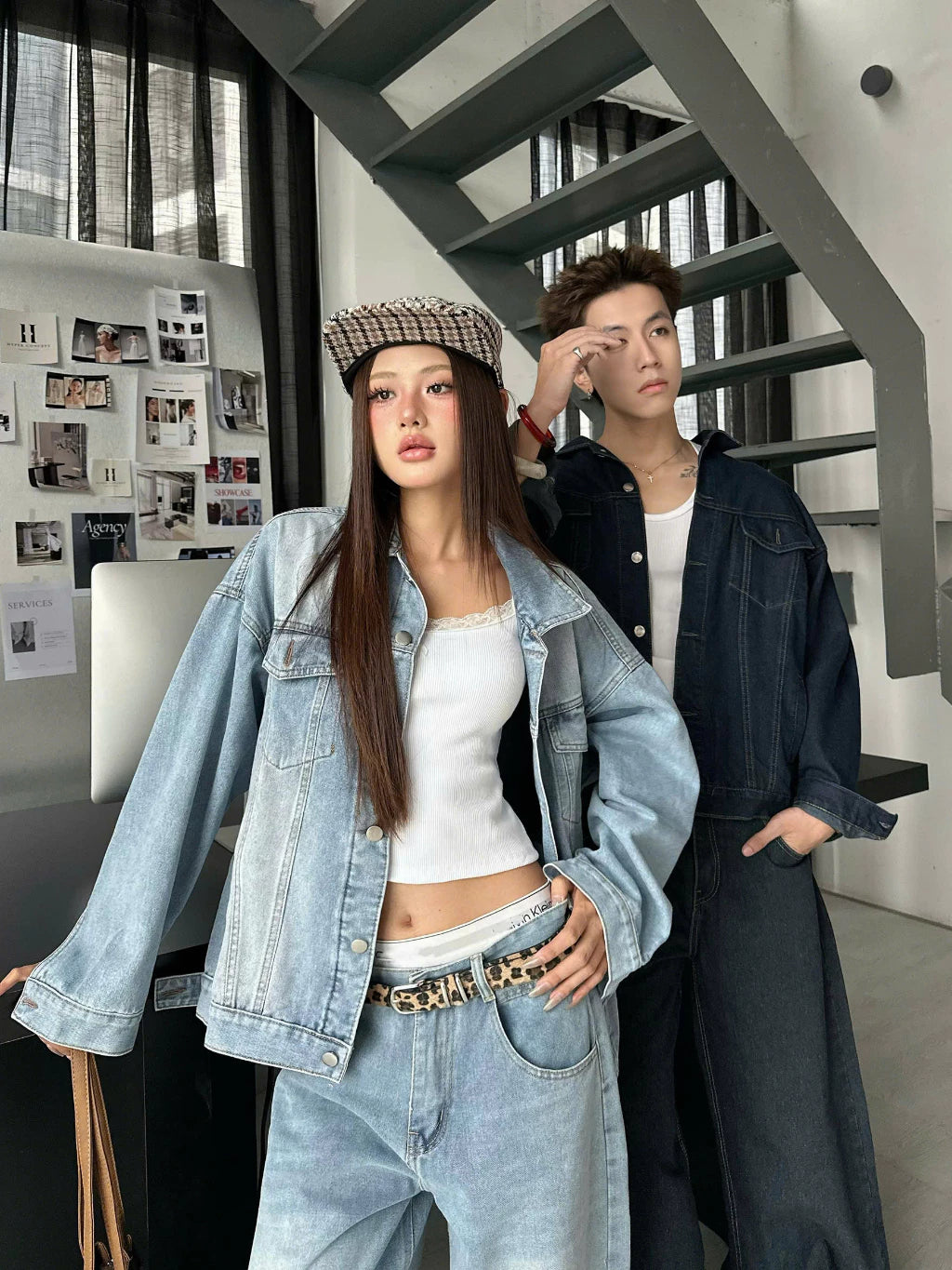 #VNAB16 Denim Loose-fitting Jacket