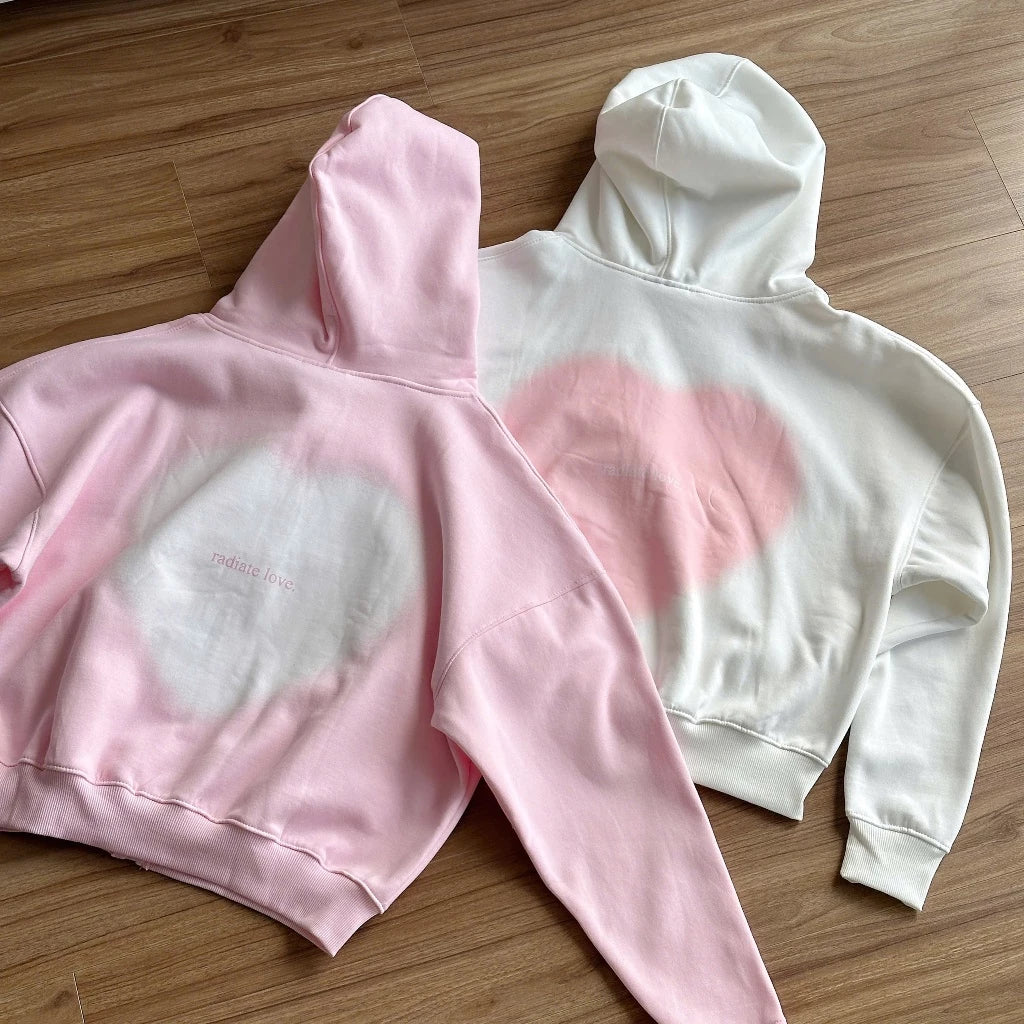 #VNIN02 Radiate Love Heart Zip-up Hoodie