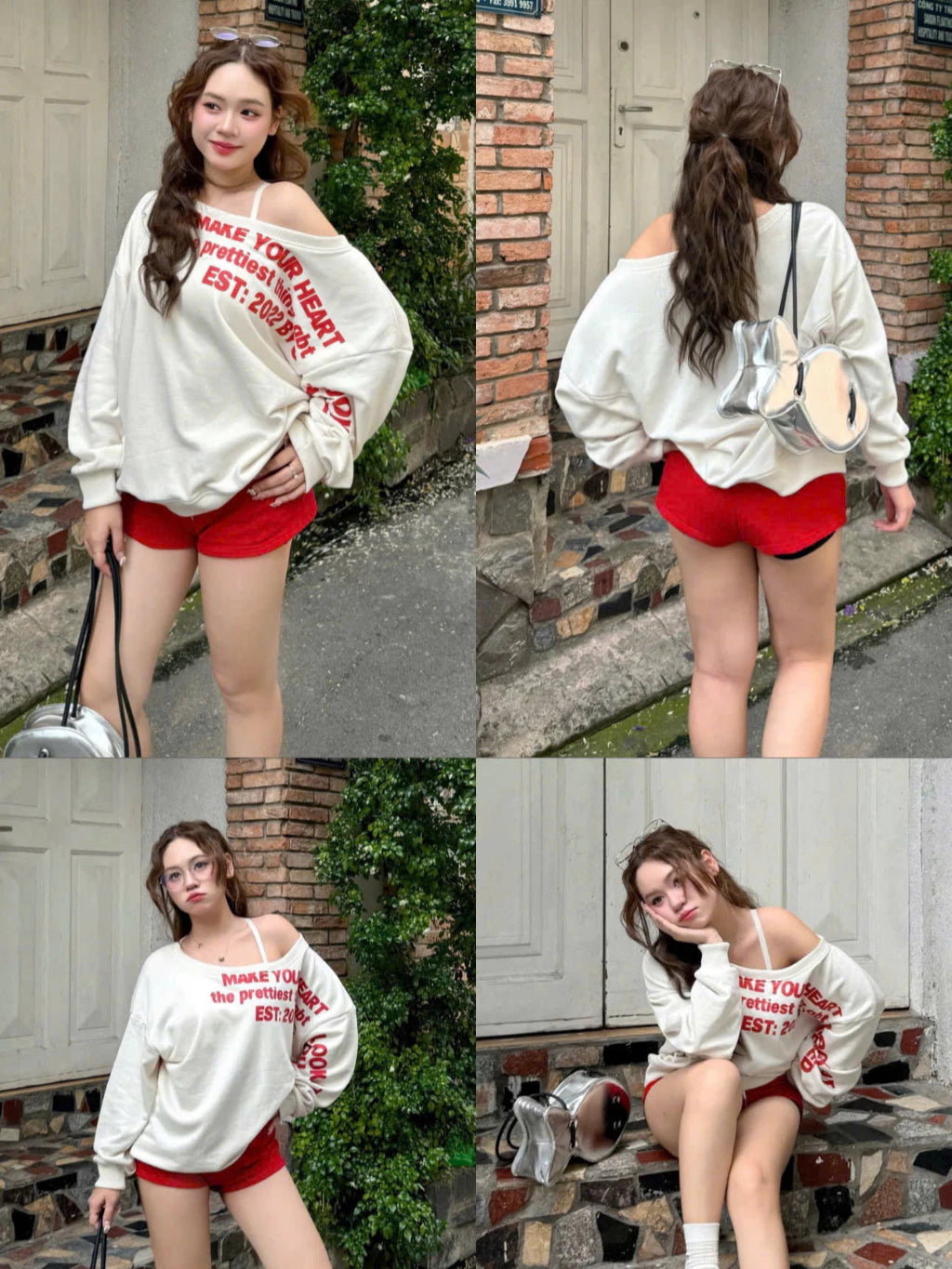 #VNBY02 BYC Loose Off-shoulder Sweater