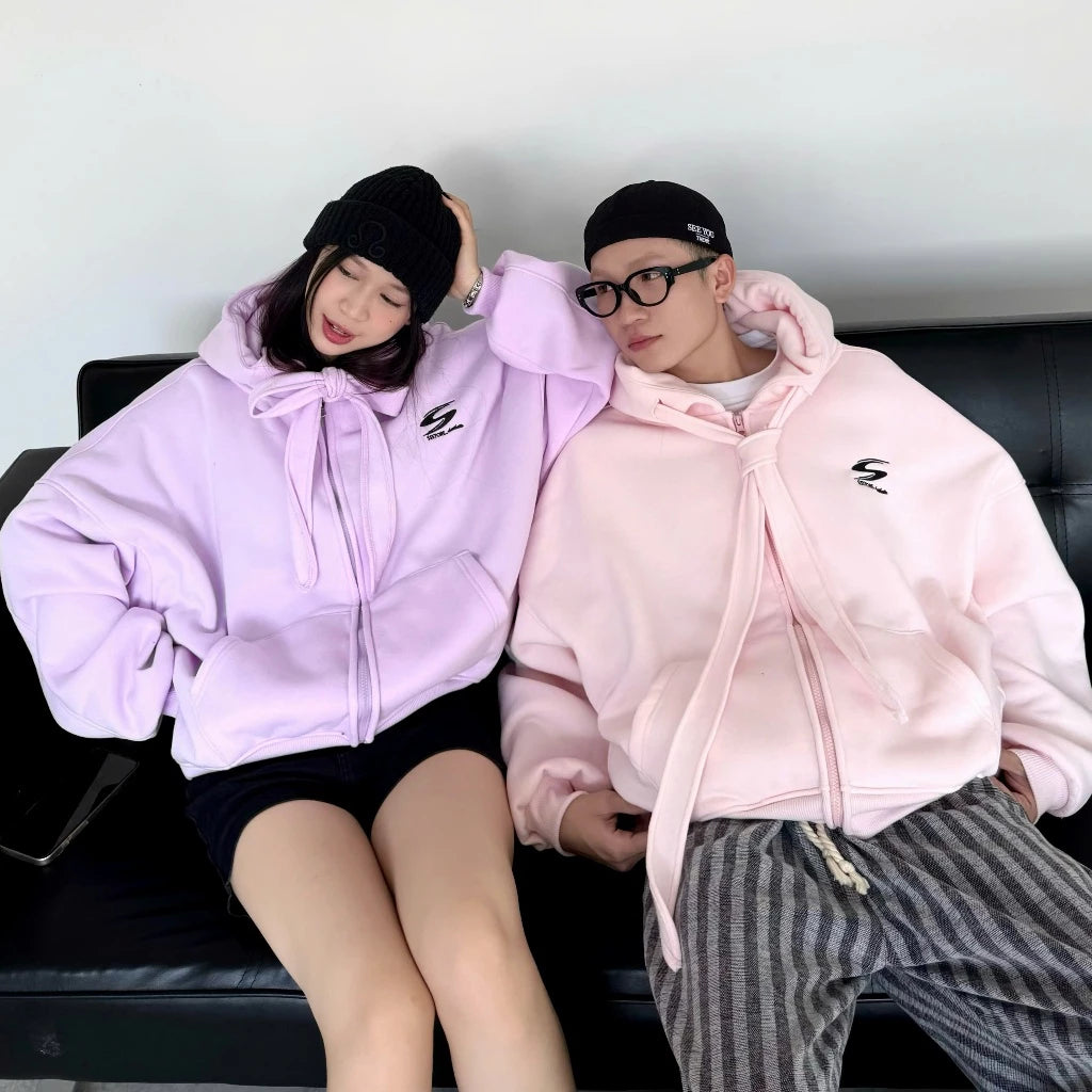 #VNSS04 Embroidery S Zip-up Hoodie