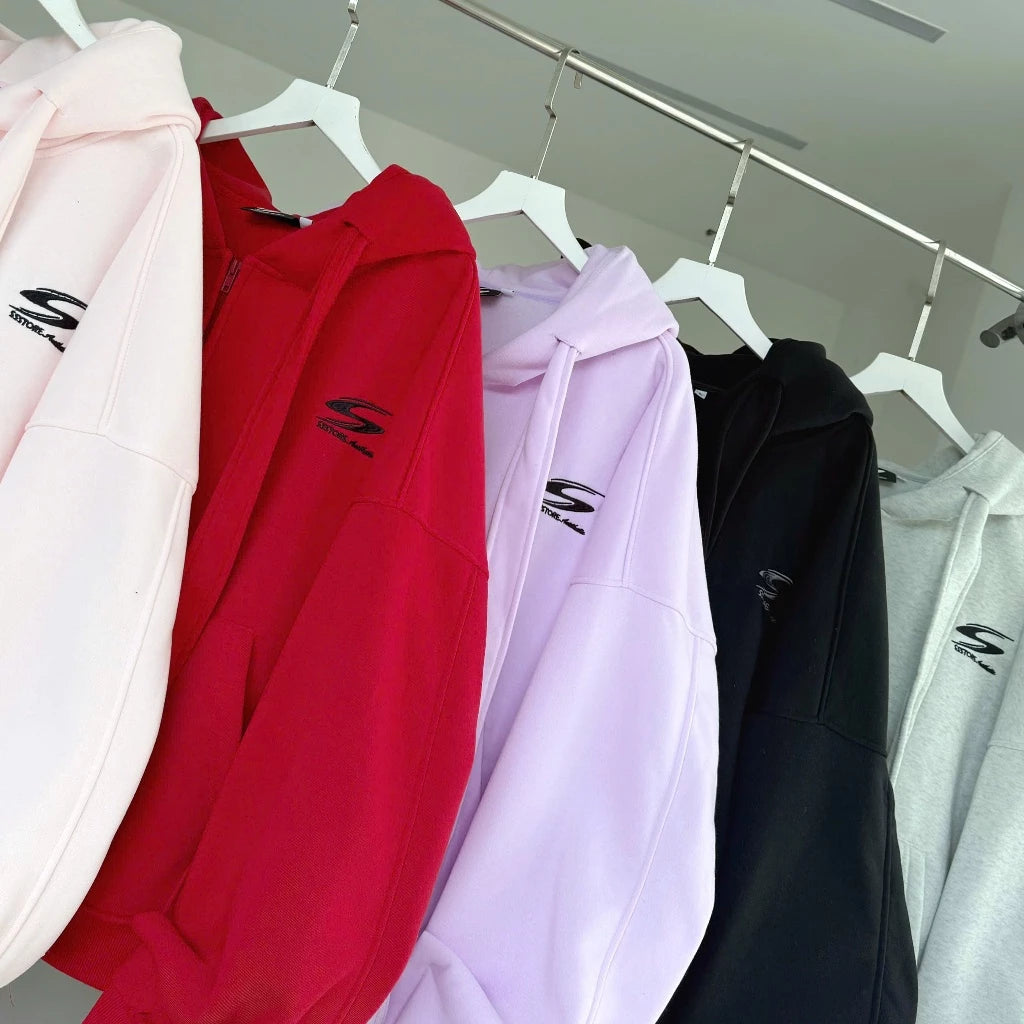 #VNSS04 Embroidery S Zip-up Hoodie