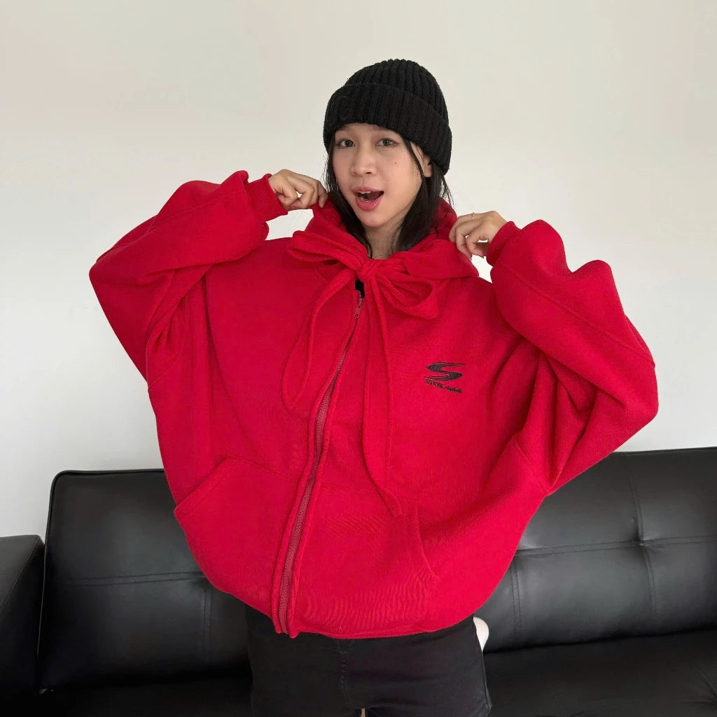 #VNSS04 Embroidery S Zip-up Hoodie