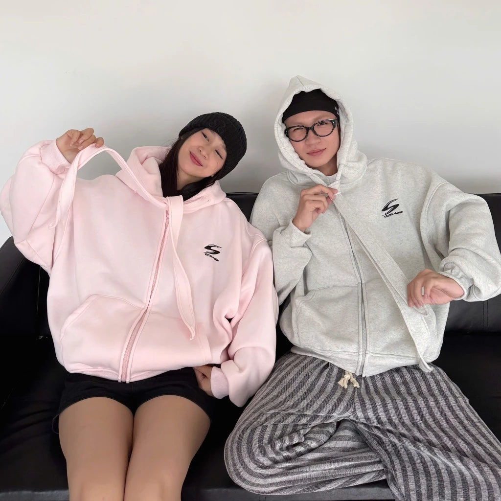 #VNSS04 Embroidery S Zip-up Hoodie